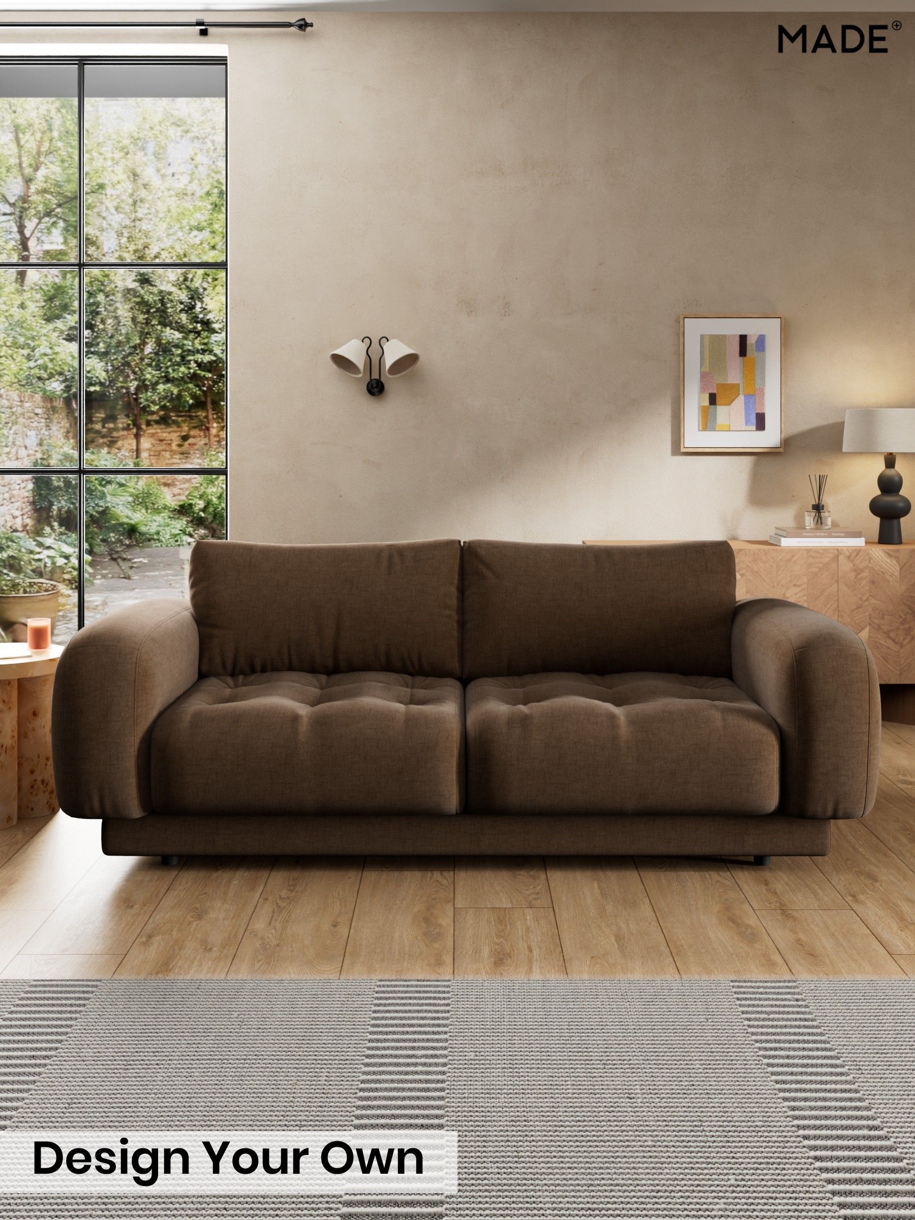 Etched Chenille/Cocoa Brown - Flint By Made