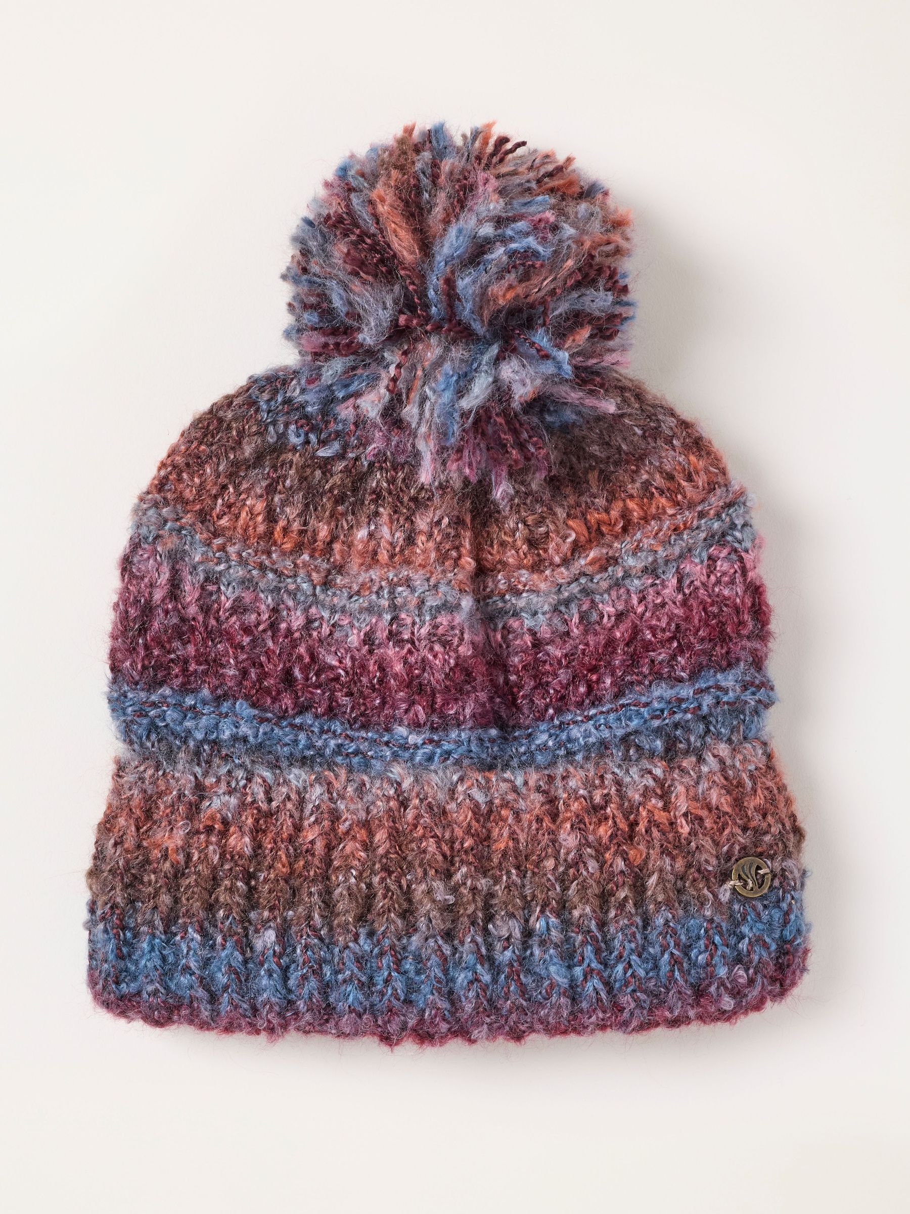 Teal Blue - Spacedye Bobble Hat