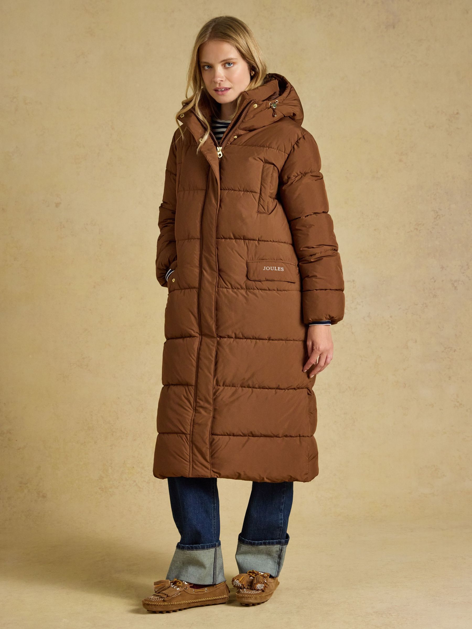 Toffee Brown - Longline Oversized Showerproof Coat
