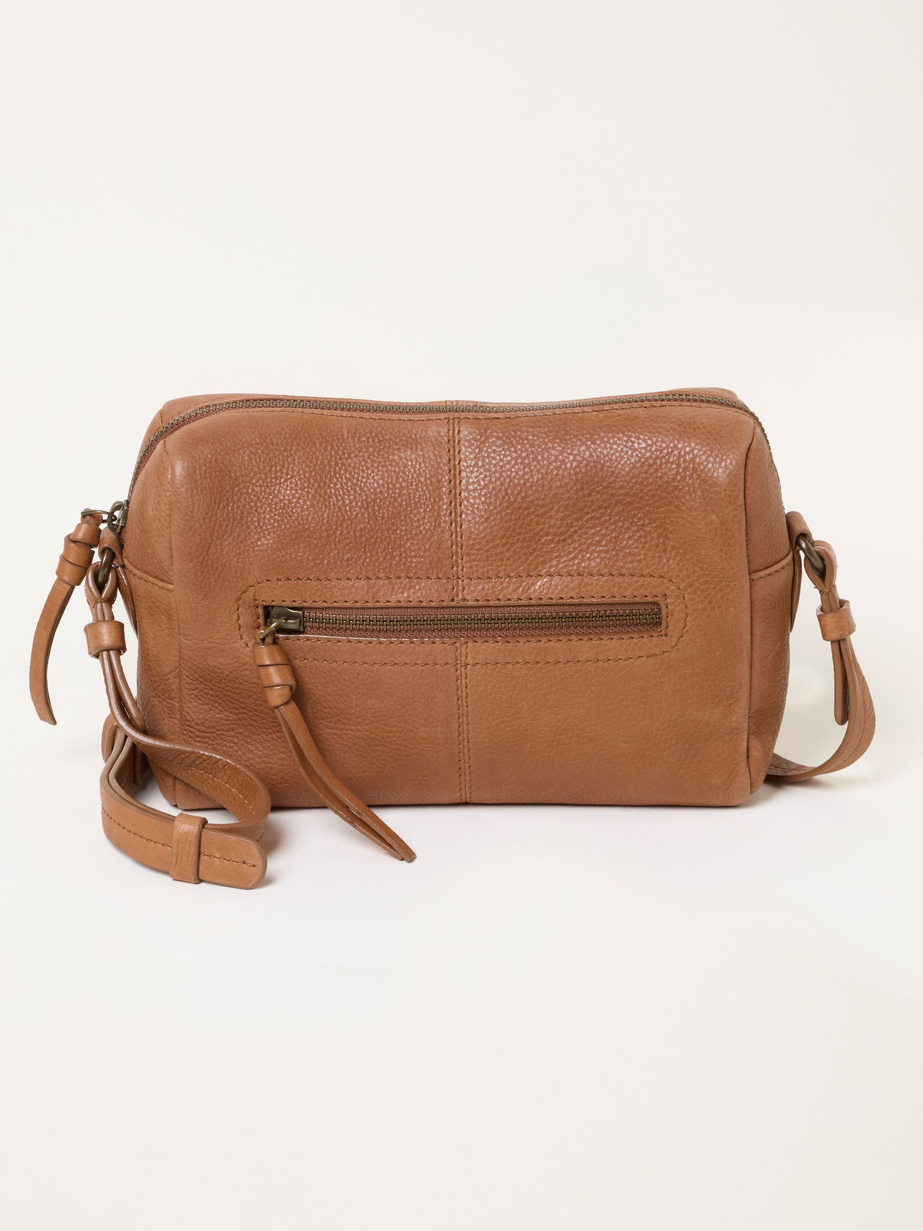 Chestnut Brown - Maya Leather Crossbody Bag