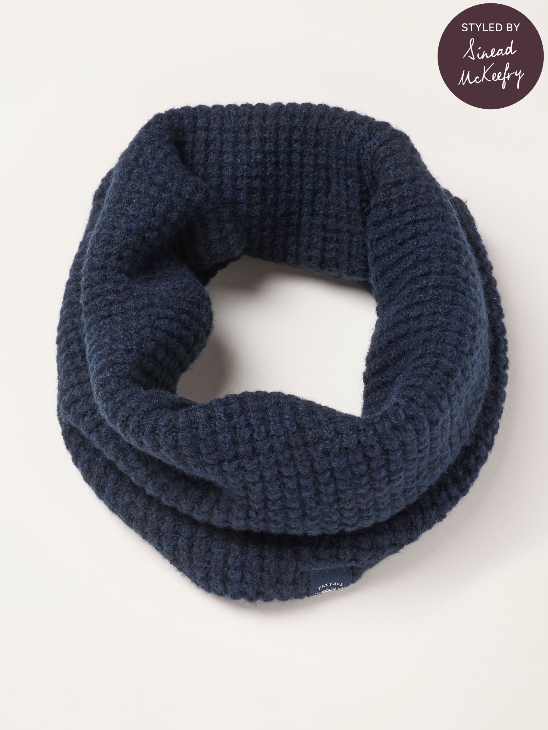 Navy - Regular Waffle Snood