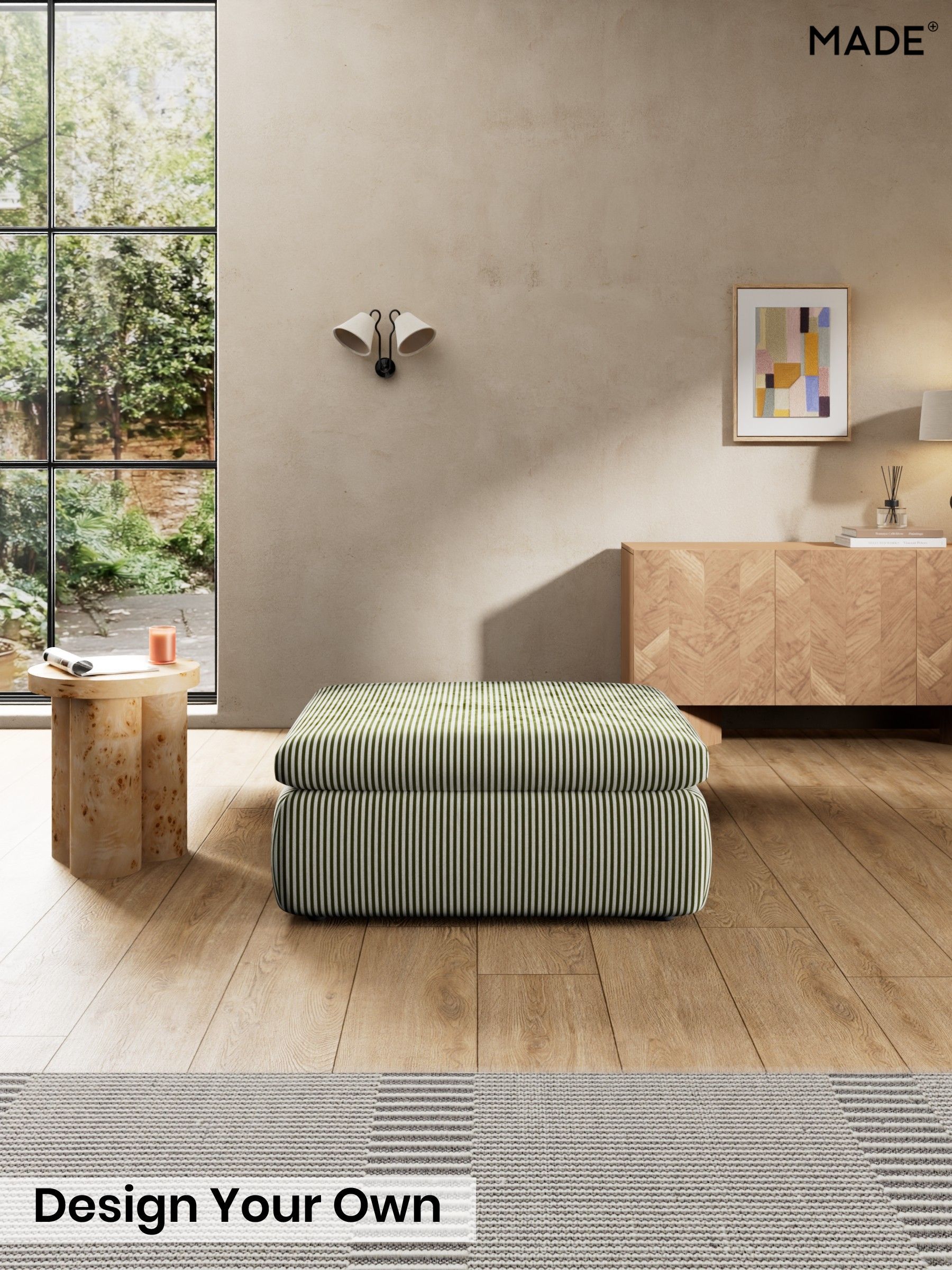 Velvet Stripe/Olive Green - Jackson By Made