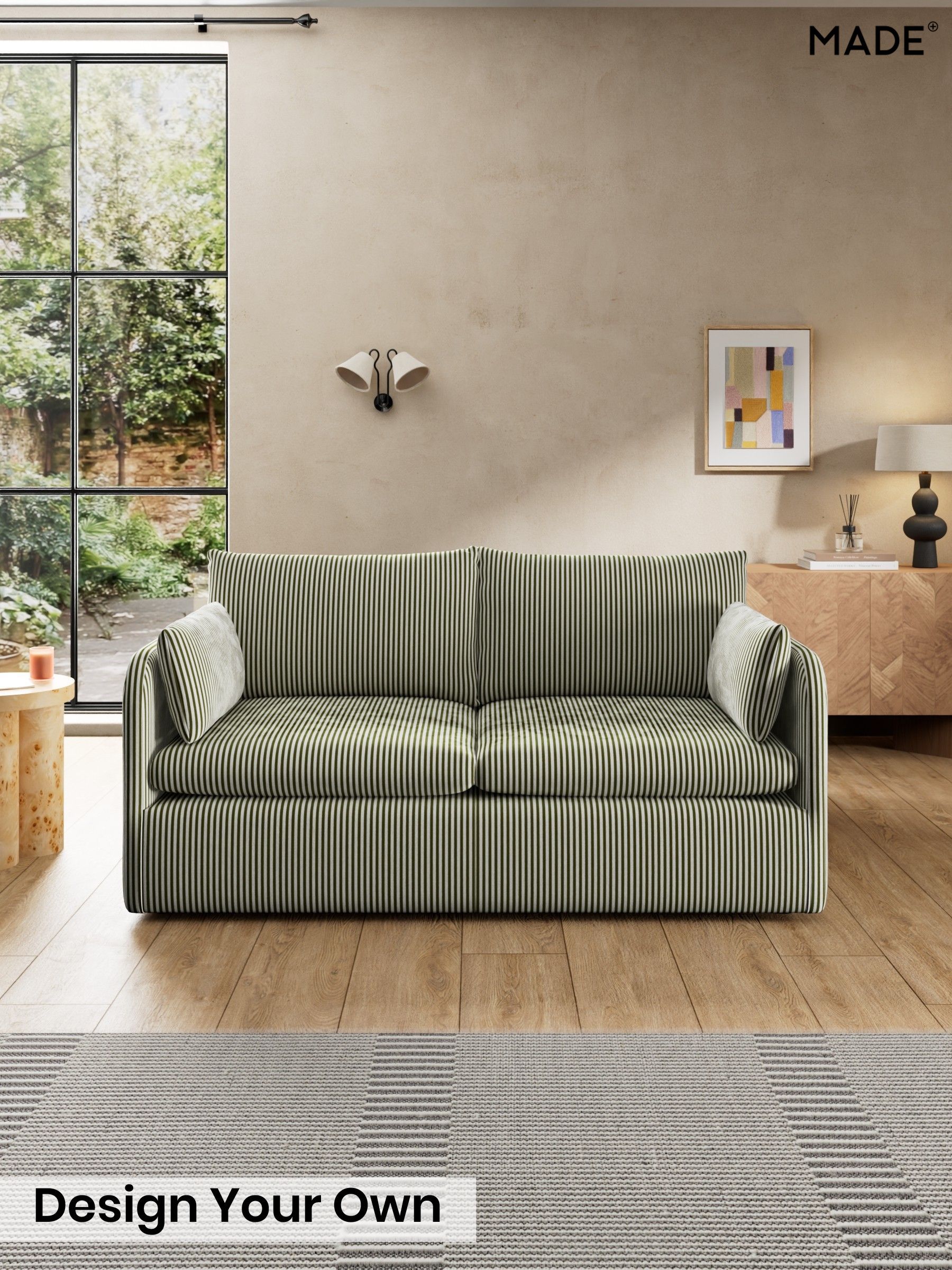 Velvet Stripe/Olive Green - Jackson By Made