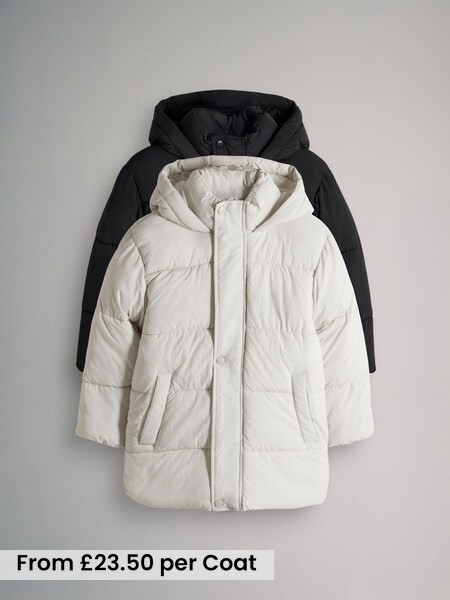 2 Pack Long Padded Coats (H11238) | £47 - £59