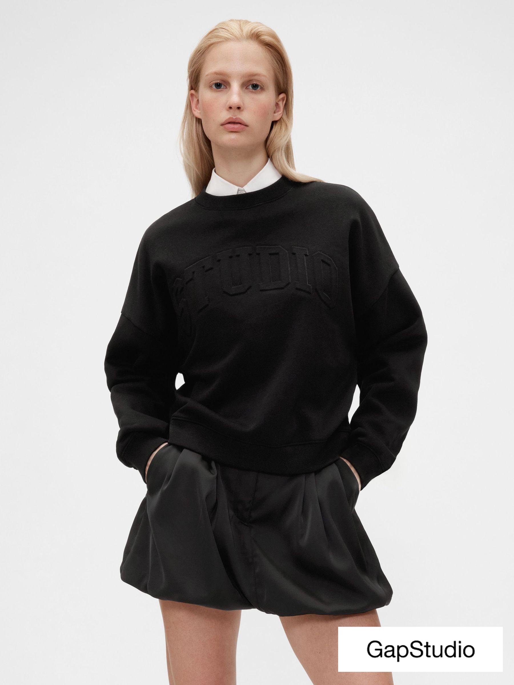 Black Vintage Soft Wedge Sweatshirt (H11550) | £60