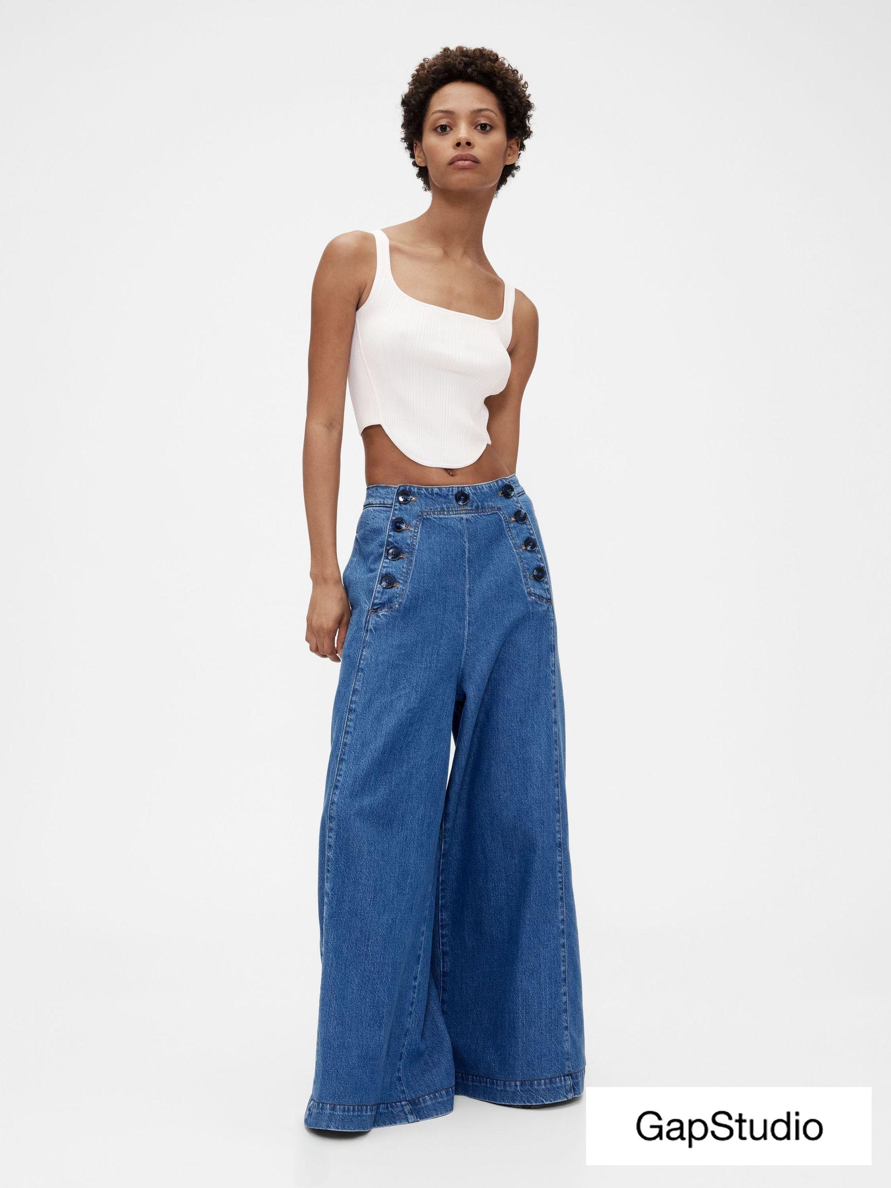 Blue Sky High Denim Sailor Jeans (H11554) | £150