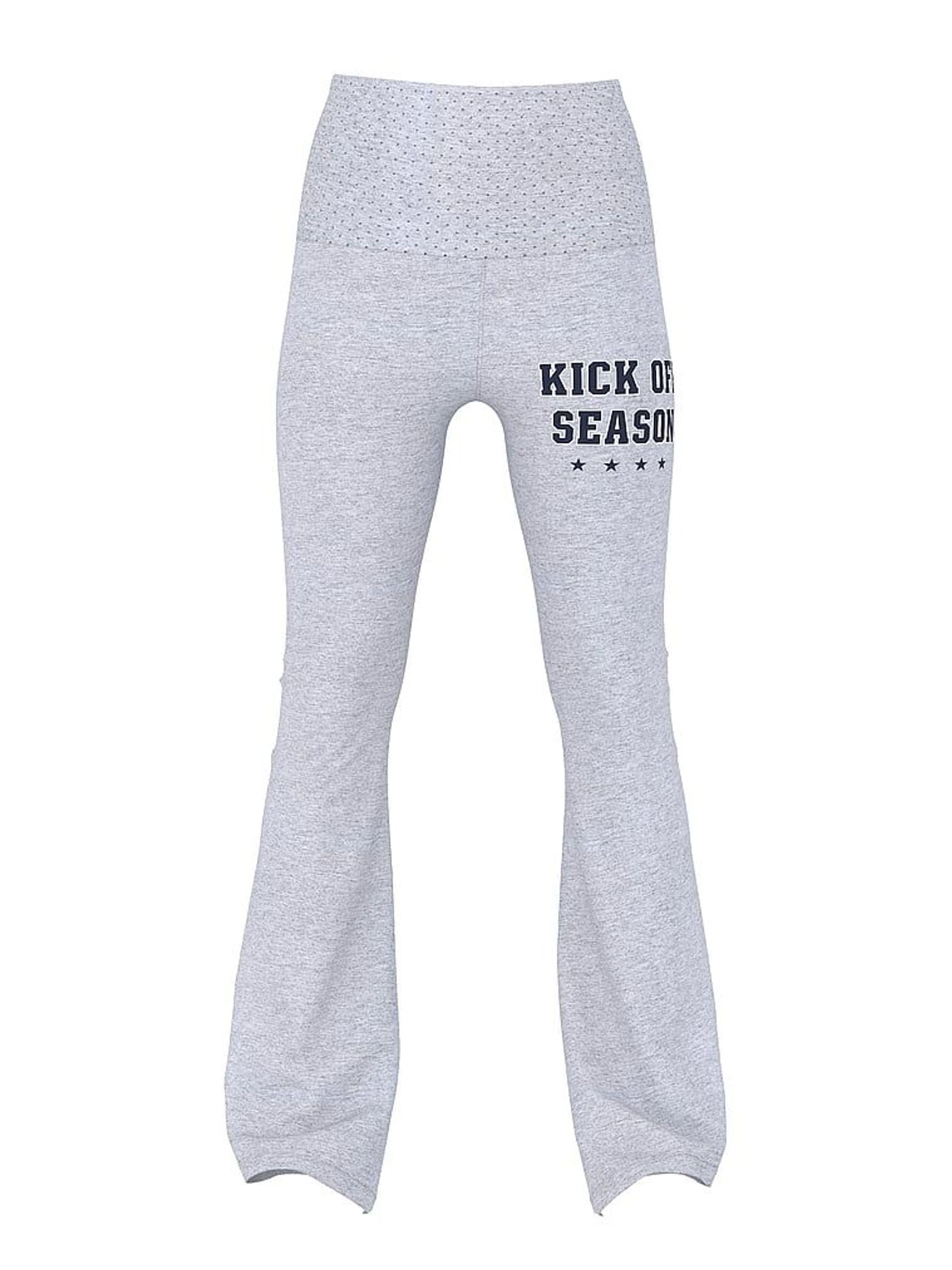 Medium Heather Grey Flare Foldover Leggings (H11690) | £39