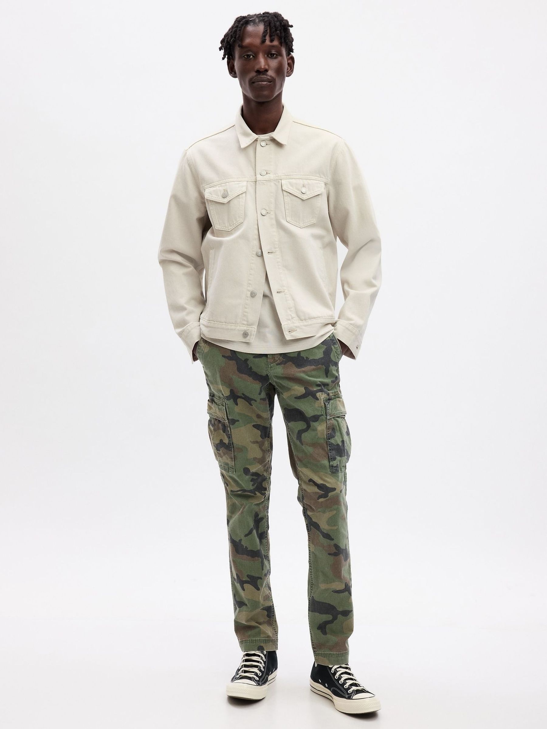 Green Cargo Trousers (H11956) | £50
