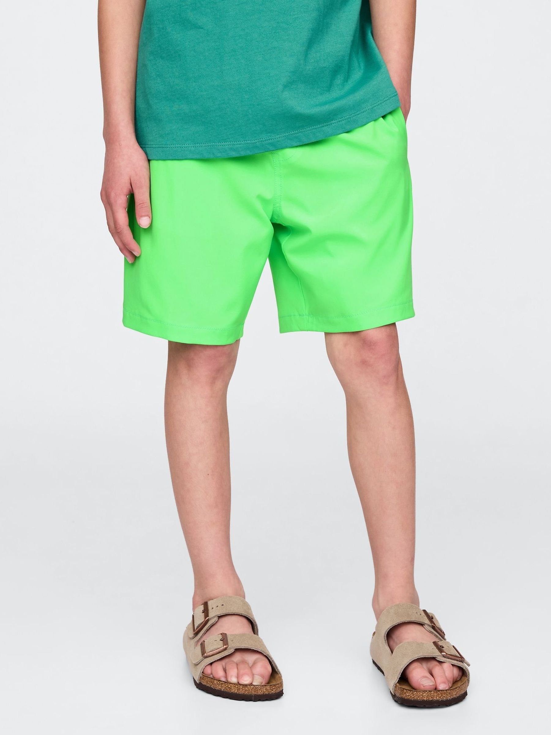 Green Neon Quick-Dry Lined Shorts (4-13yrs) (H12083) | £20
