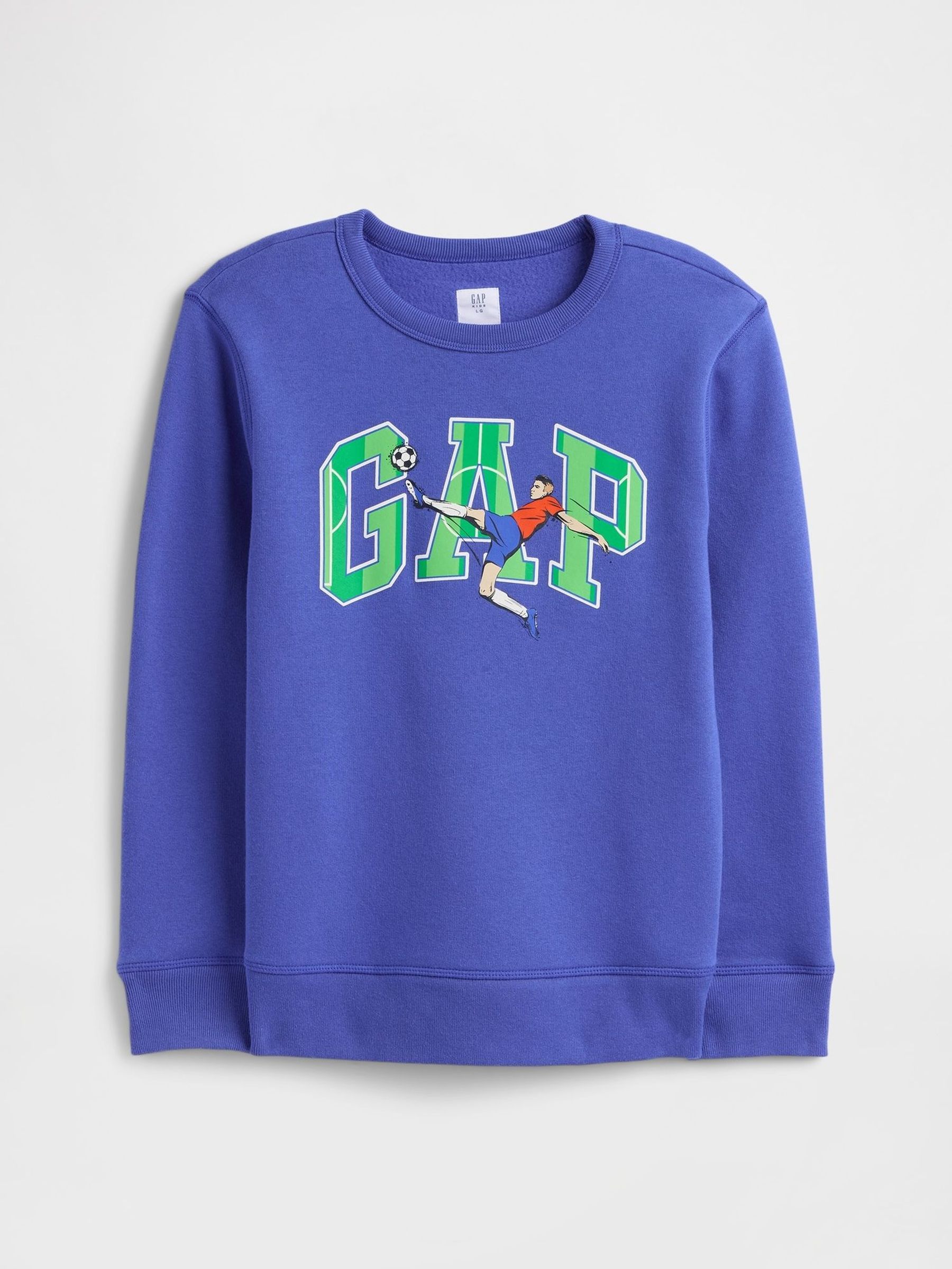 Blue Football Logo Graphic Sweat Top (H12088) | £18