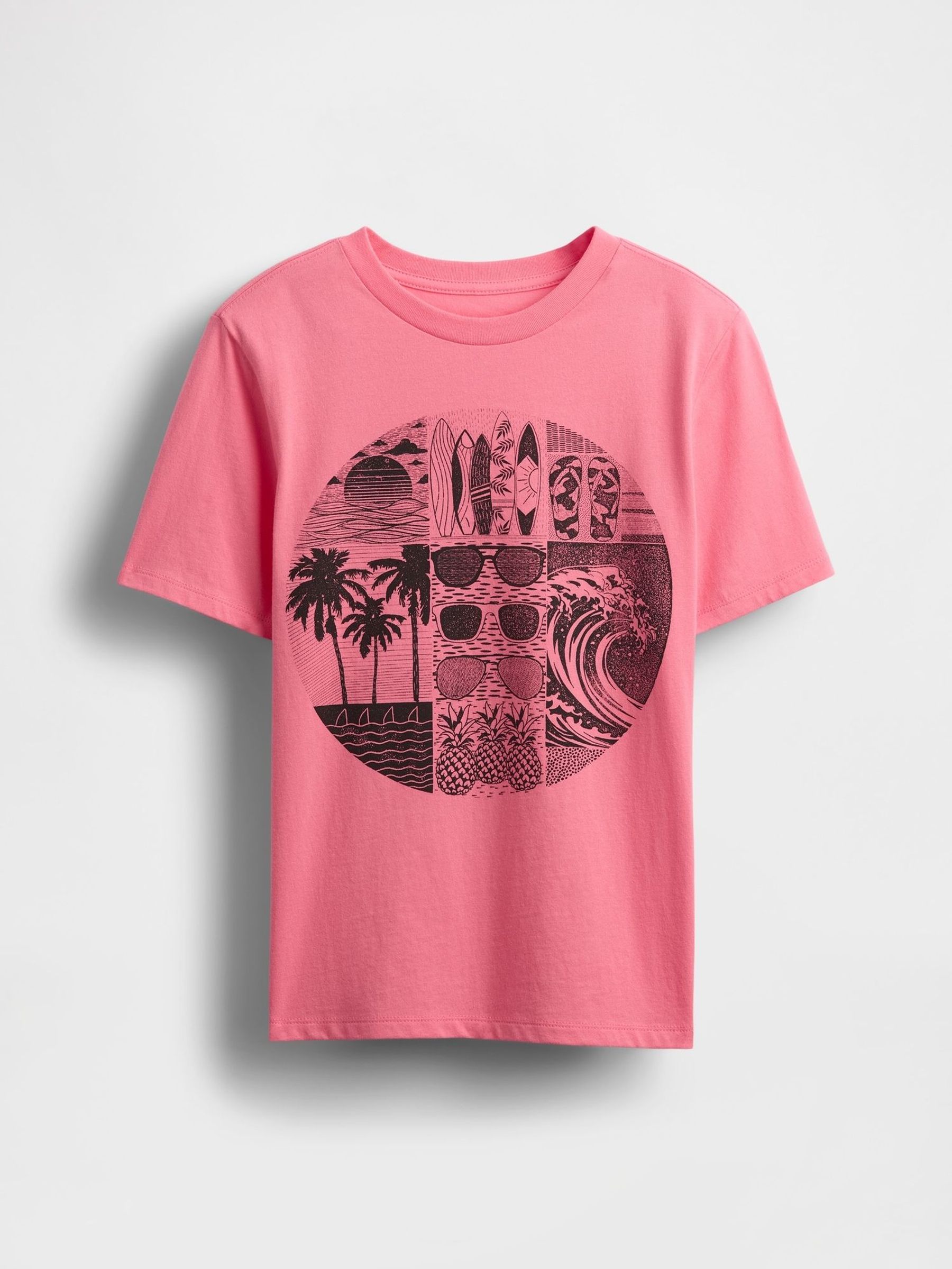 Pink Graphic Short Sleeve T-Shirt (4-13yrs) (H12097) | £10
