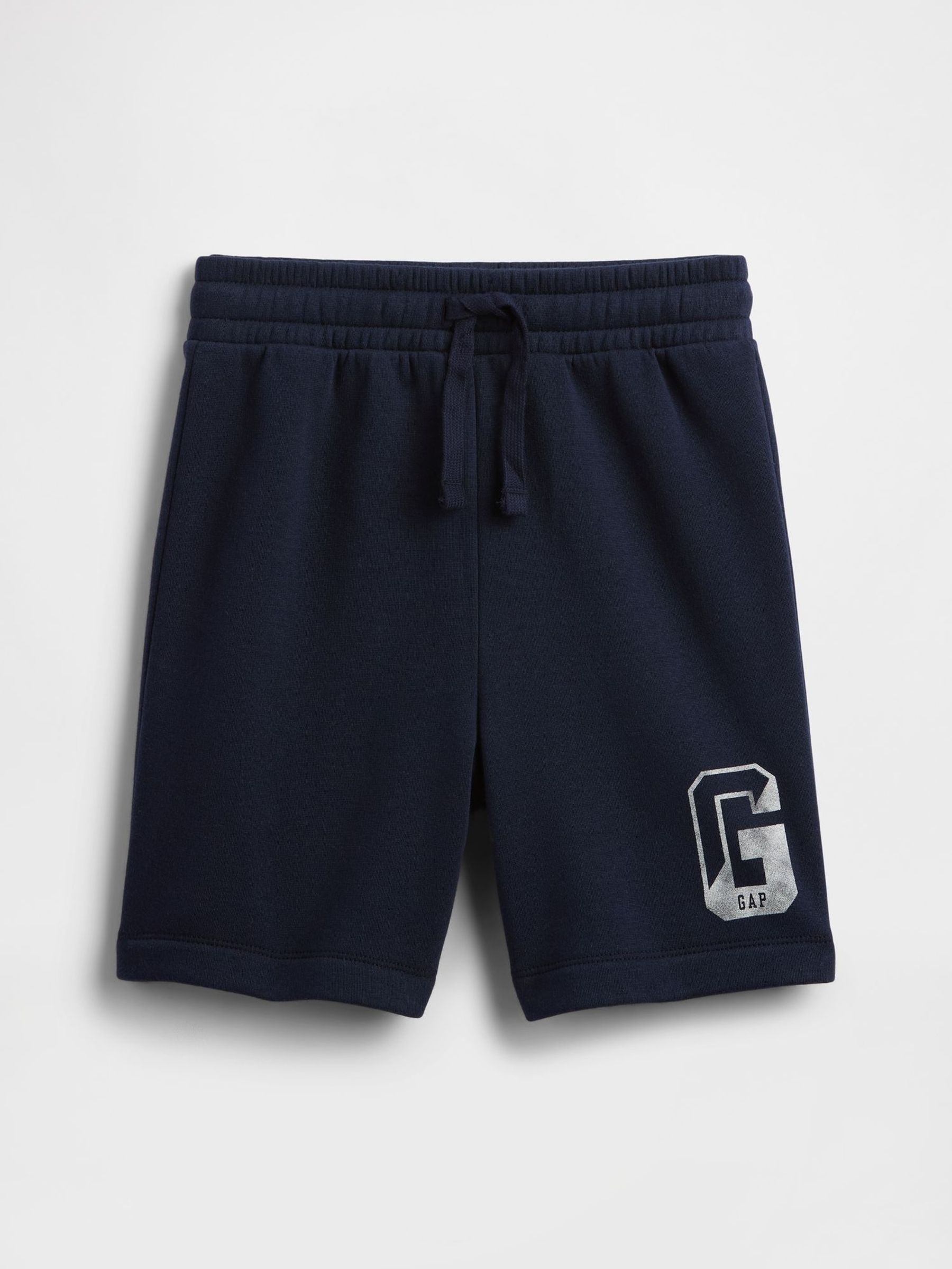 Navy Blue Relaxed Logo No-Pocket Pull On Shorts (4-13yrs) (H12102) | £12