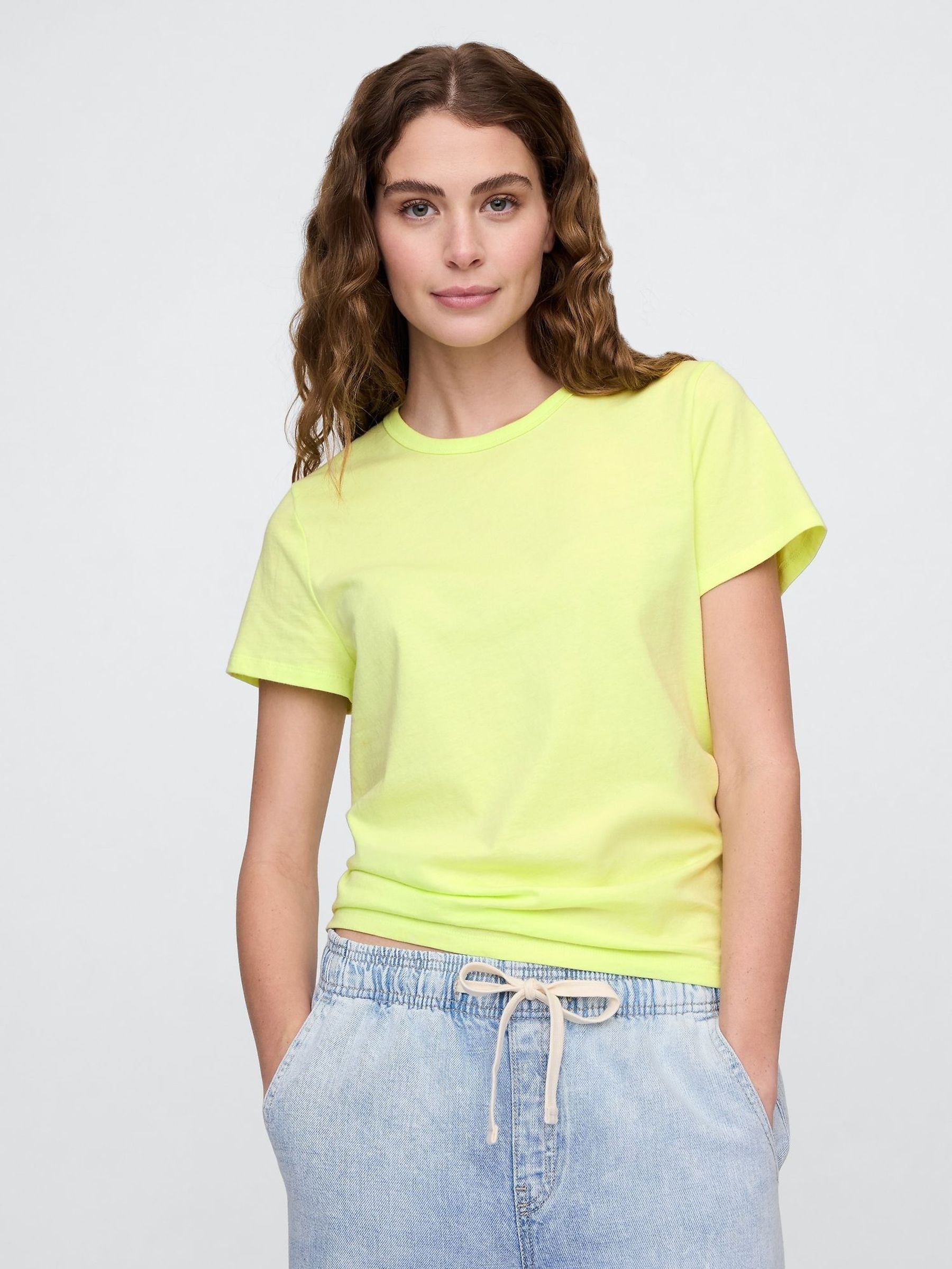Yellow Crew Neck Favourite Cotton Short Sleeve T-Shirt (H13821) | £12