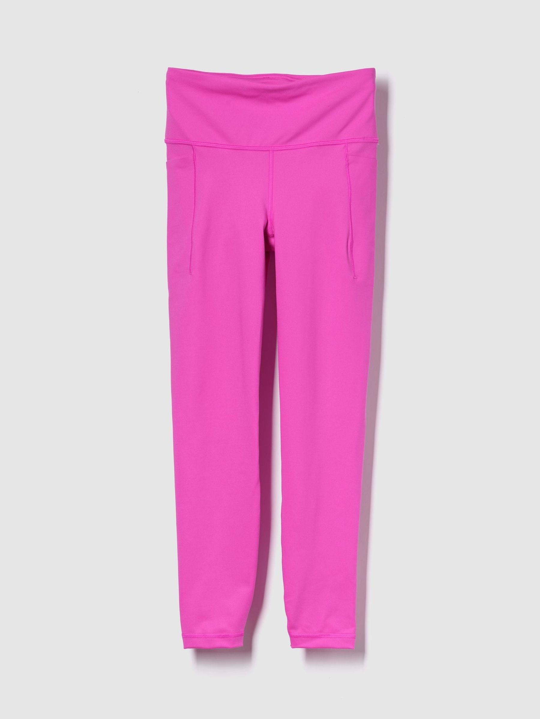 Pink Full Length High Waisted Power Stretch Leggings (H13877) | £45