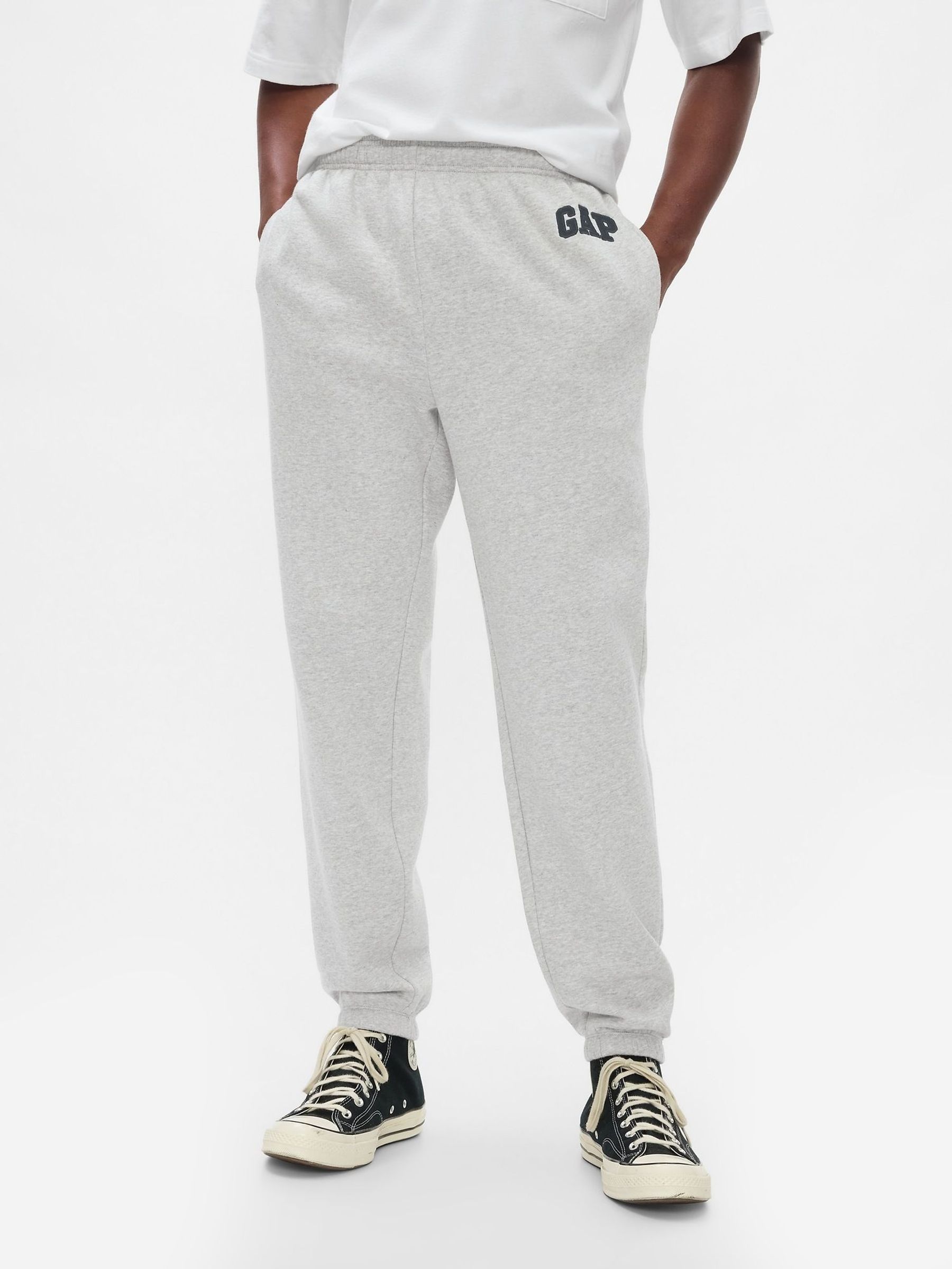 Grey Logo Fleece-Lined Joggers (H13998) | £30
