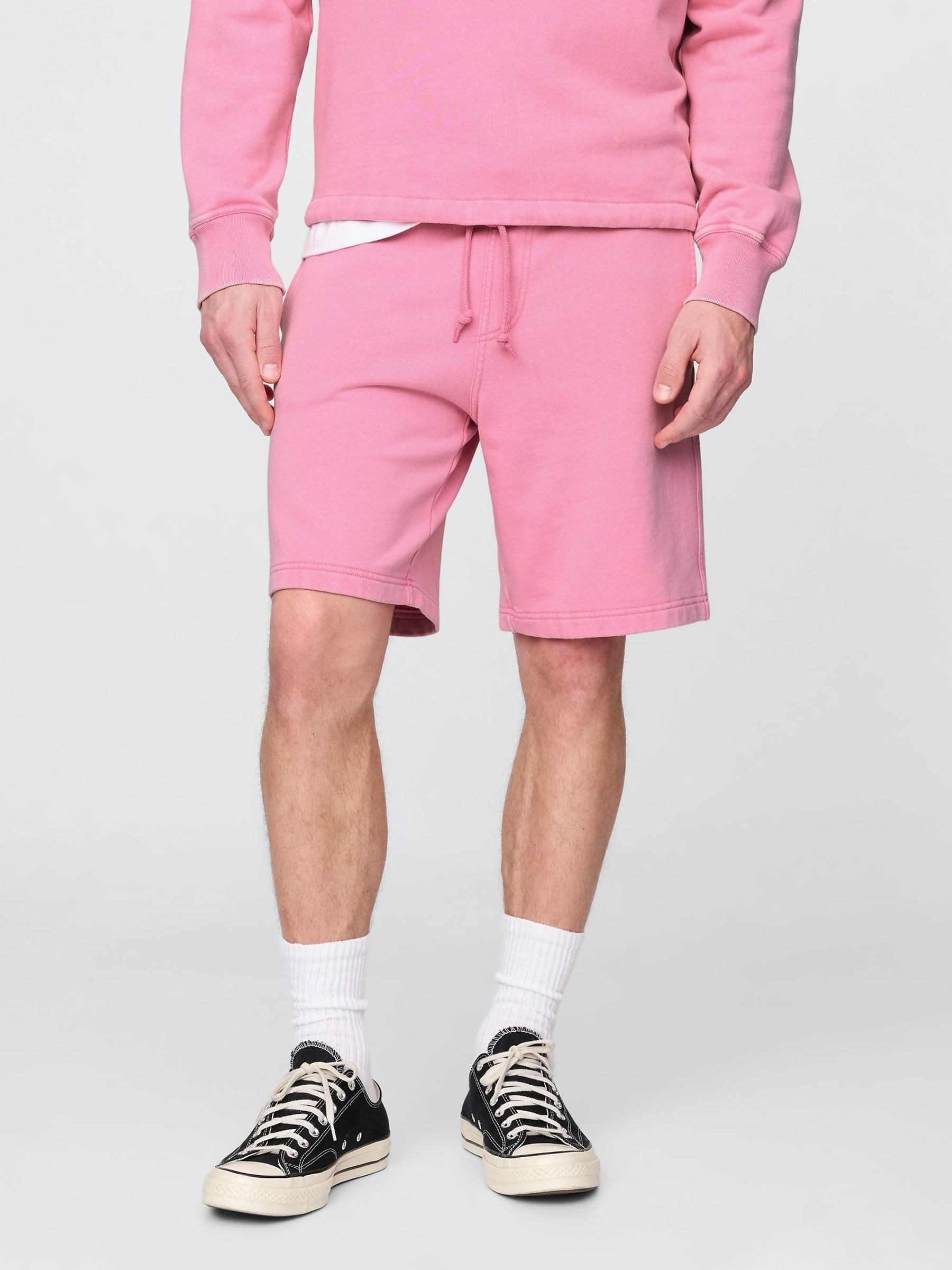 Pink Relaxed Sweat Shorts (H14005) | £55