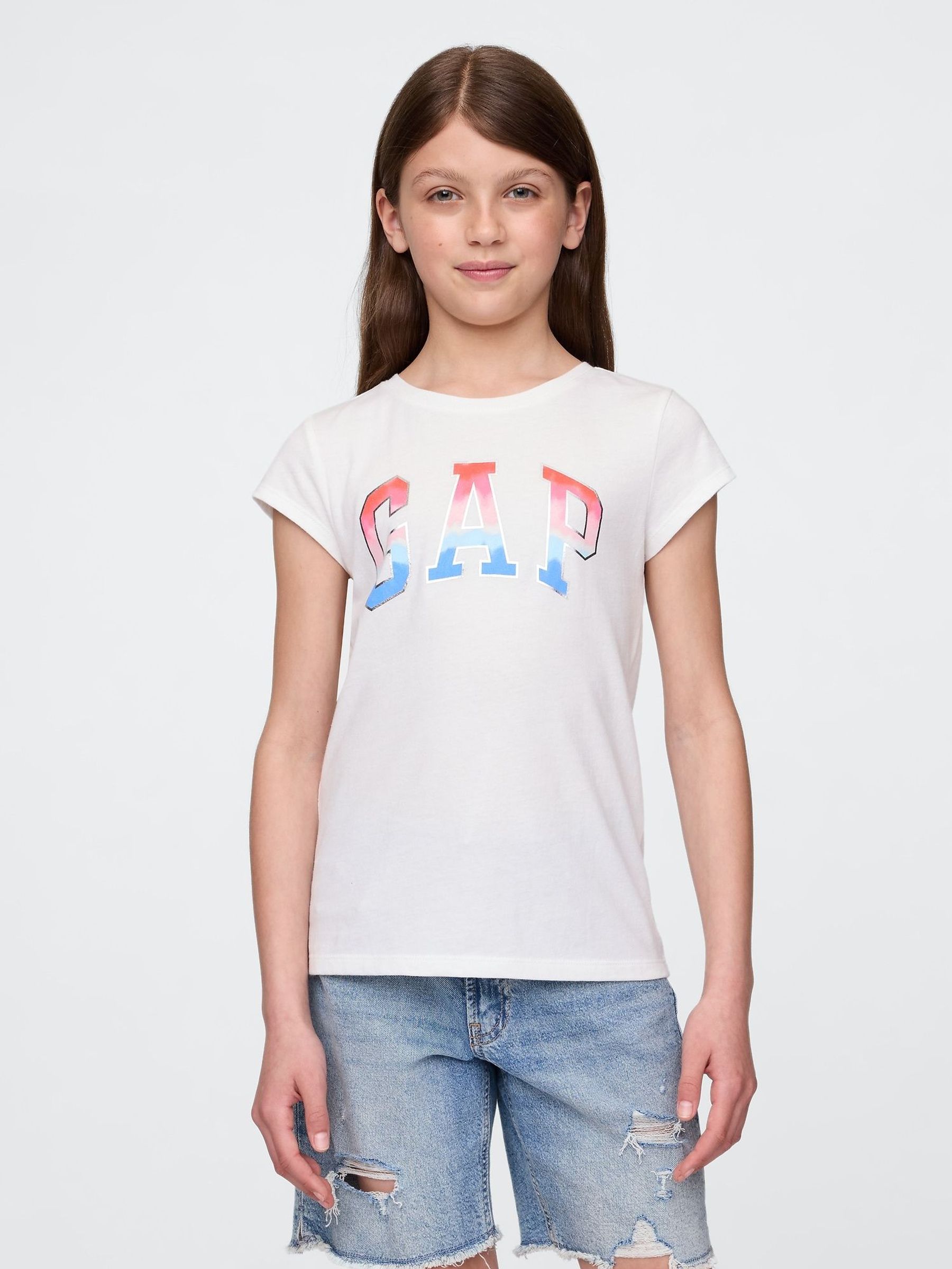 White Logo Short Sleeve Graphic T-Shirt (4-13yrs) (H14024) | £10