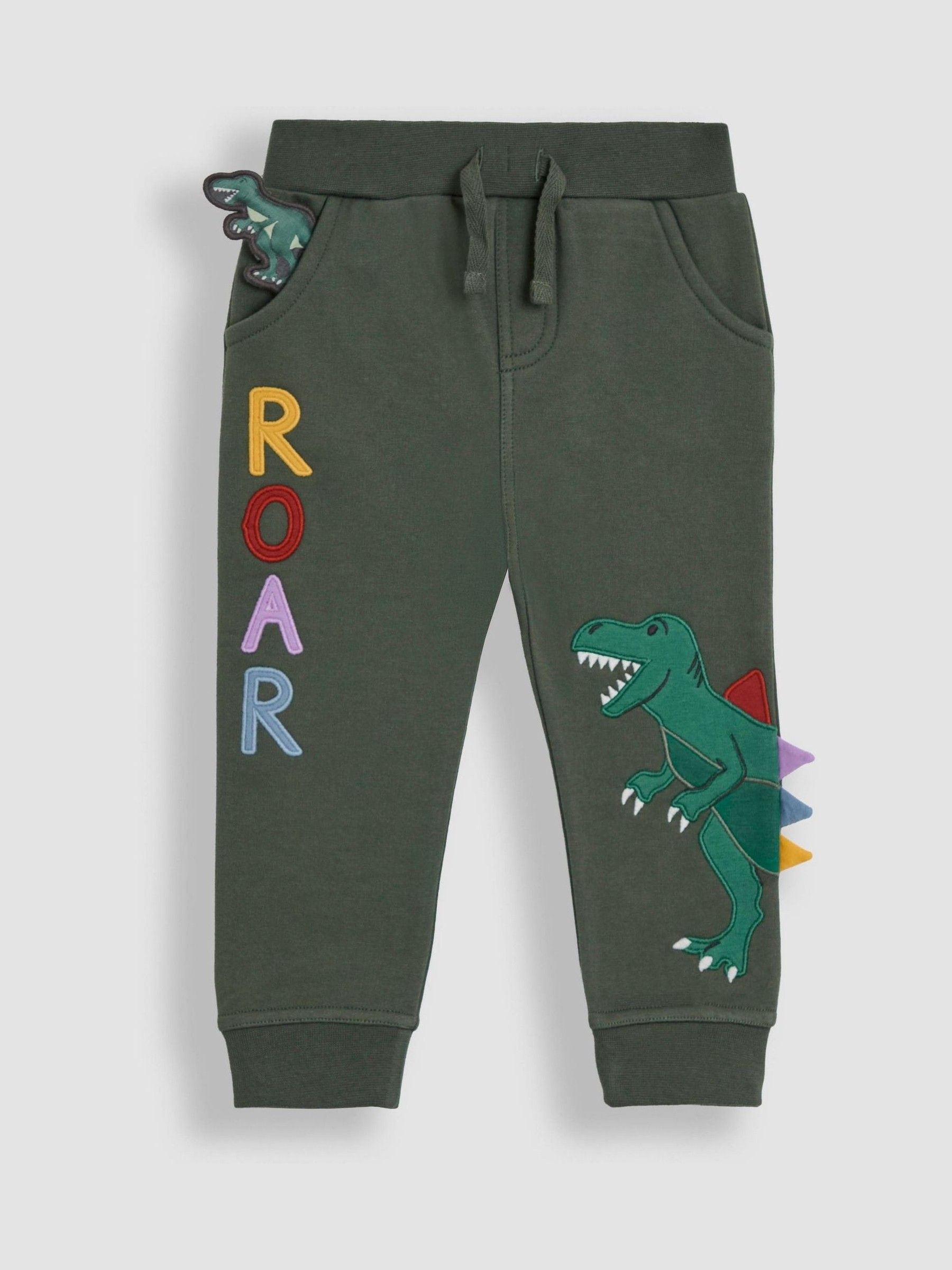 Khaki Green Roar Appliqué Joggers (H14548) | £17 - £20
