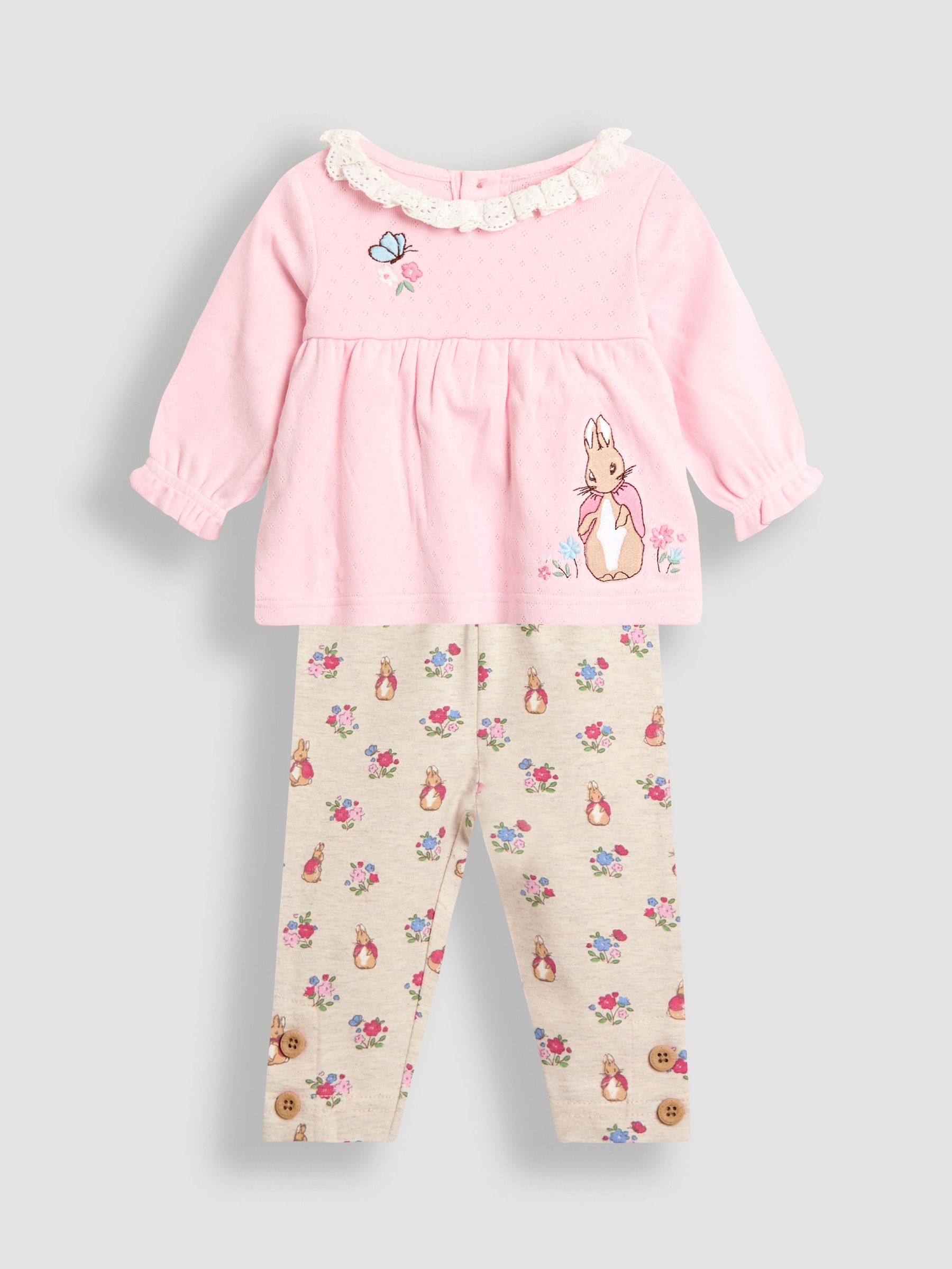 Pink Flopsy Blouse & Leggings Set (H14551) | £29 - £30