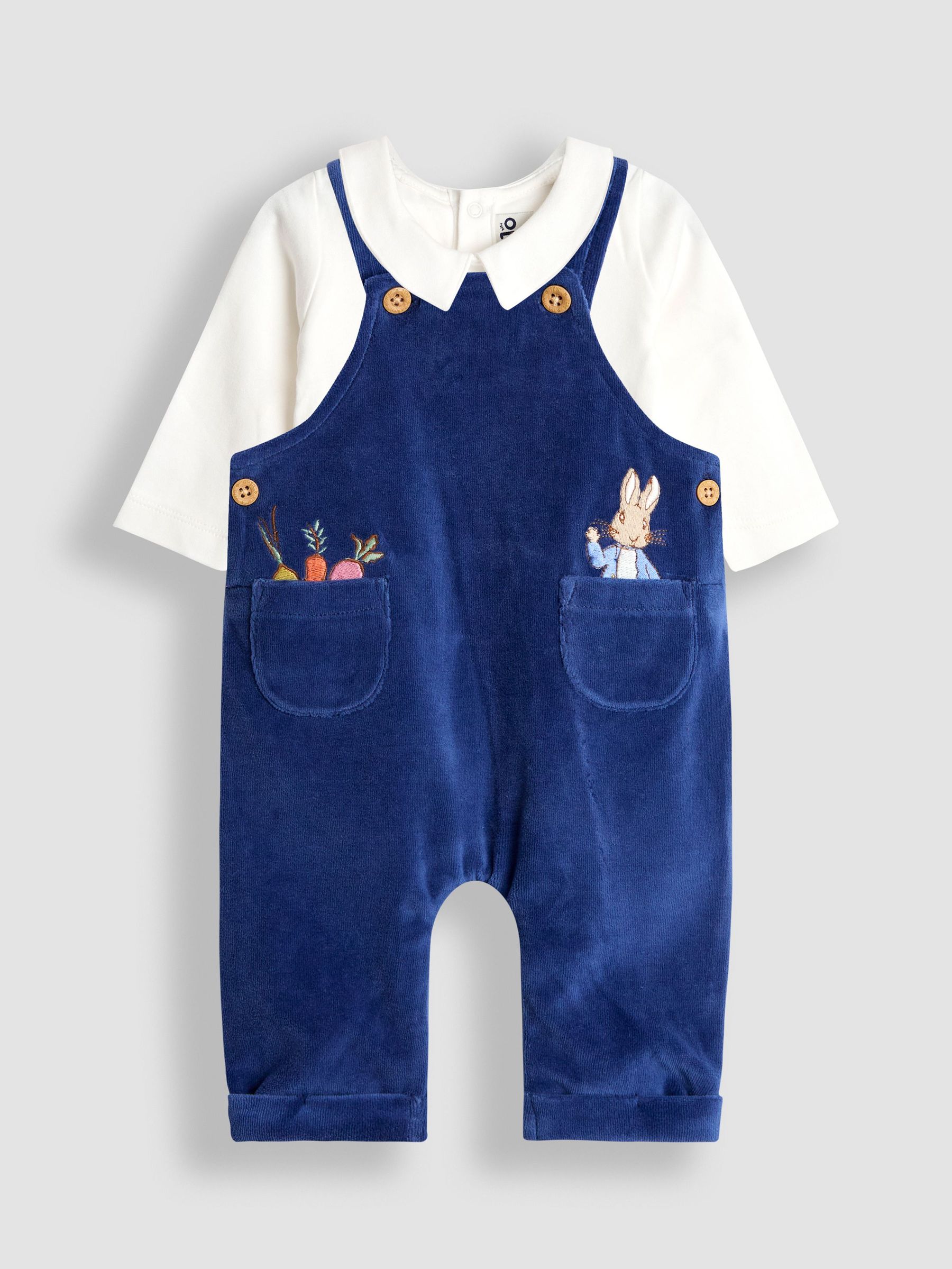 Blue Peter Rabbit™ Velour Dungaree Set (H14554) | £30 - £32