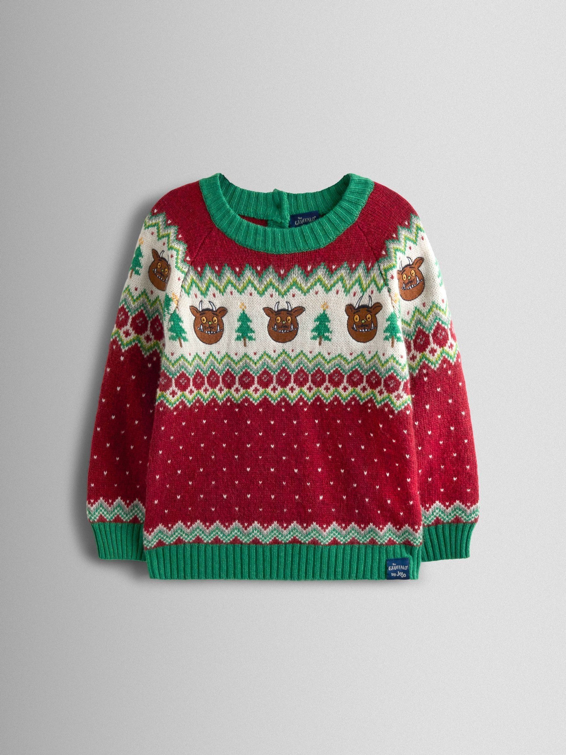 Gruffalo Red Fair Isle Jumper (H15208) | £30 - £36