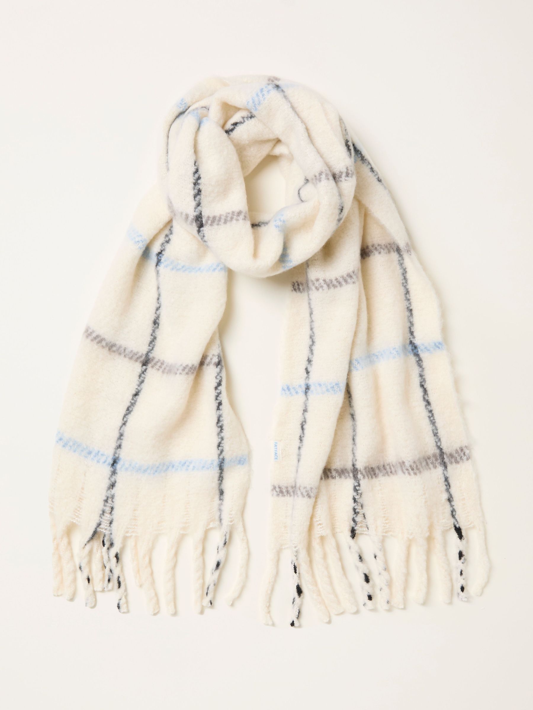 Maya Ivory Check Scarf (H15275) | £29.50