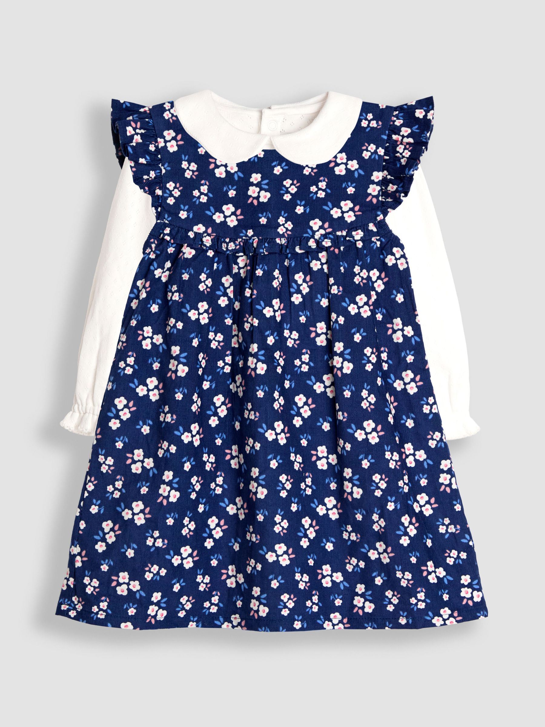 Blue Cord Dress & Body Set (H15846) | £32 - £34