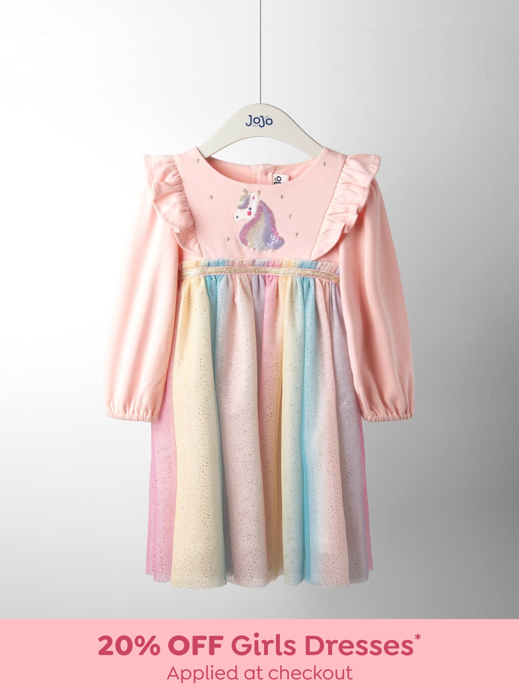 Purple Unicorn Appliqué Tulle Party Dress (H15849) | £36 - £42