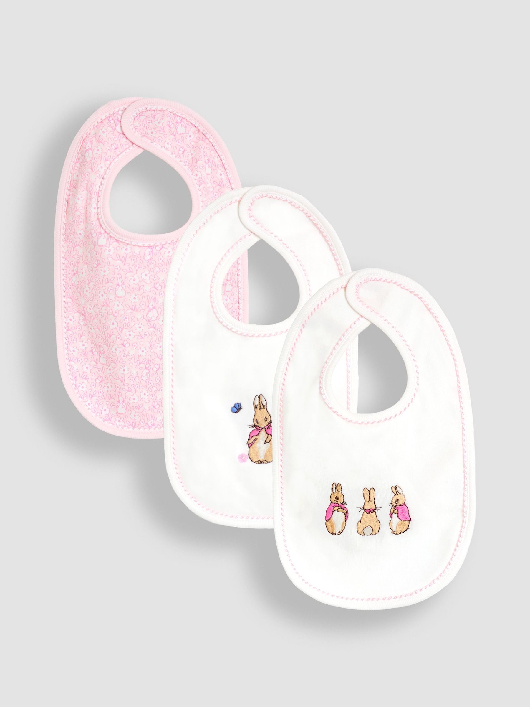 Cream Flopsy 3-Pack Bibs (H15896) | £18