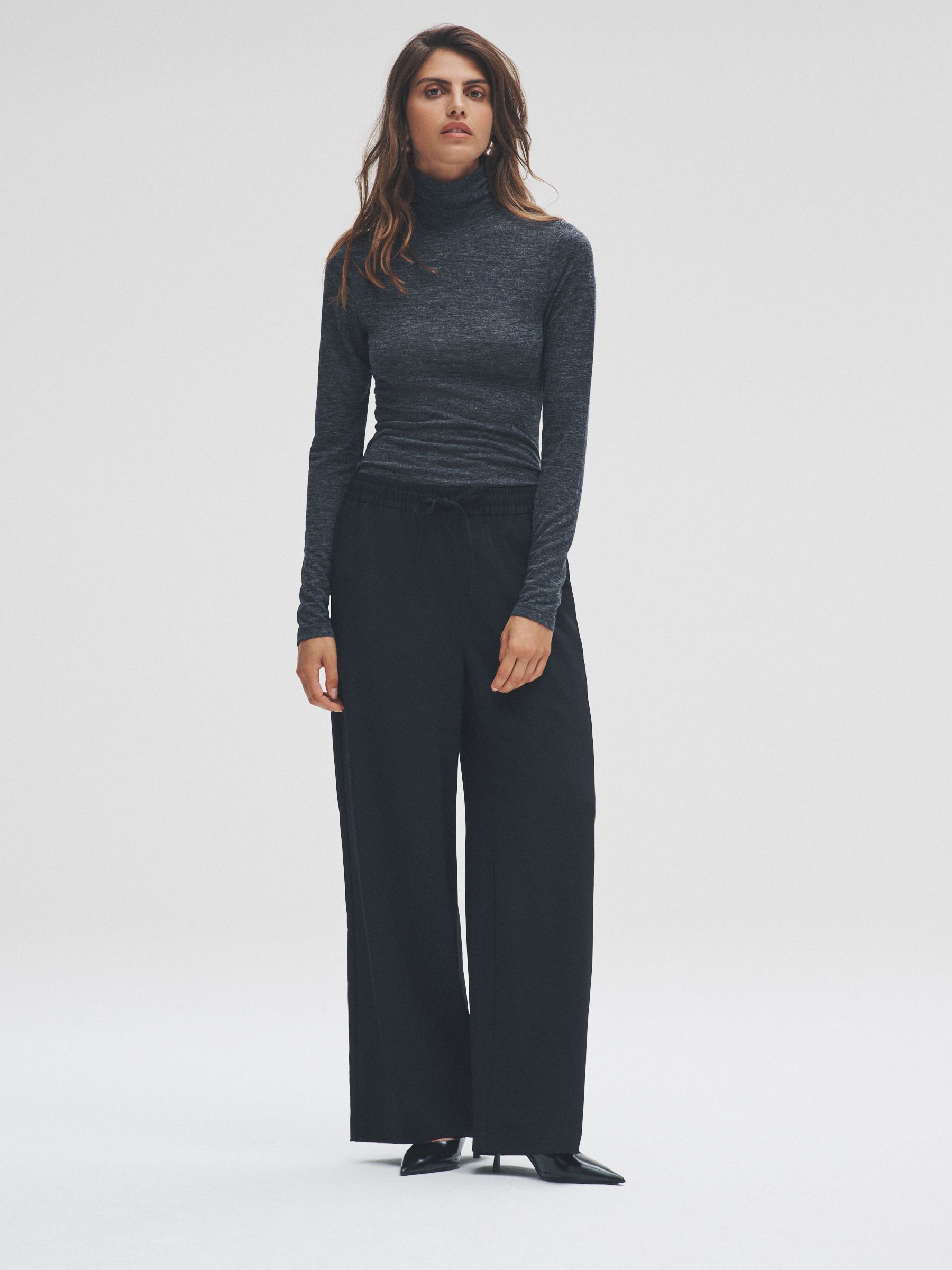 3 Pack Sheer Roll Neck Long Sleeve Top (H16474) | £30