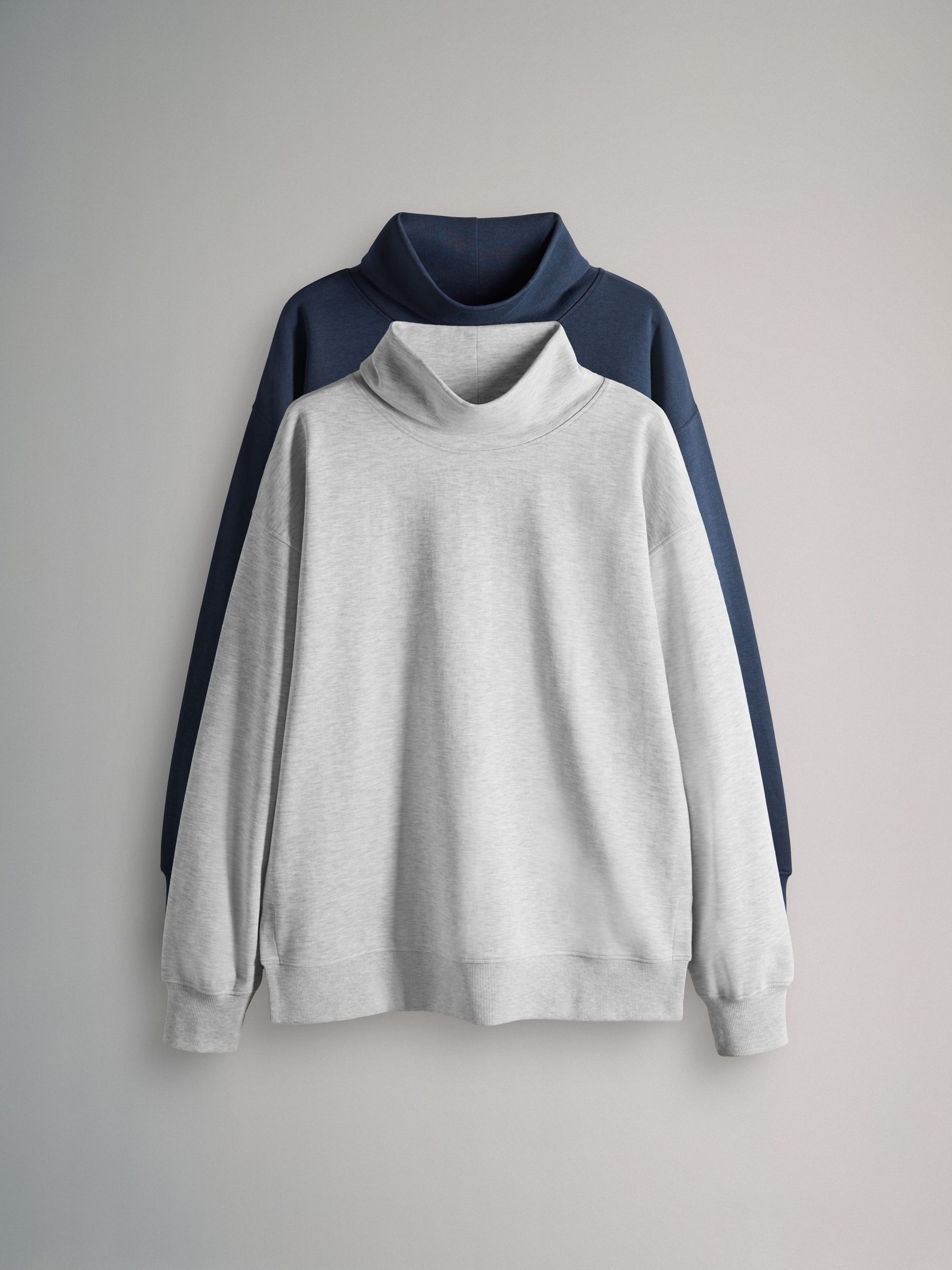 2 Pack Cowl Neck Long Sleeve Sweat Tops (H16488) | £34