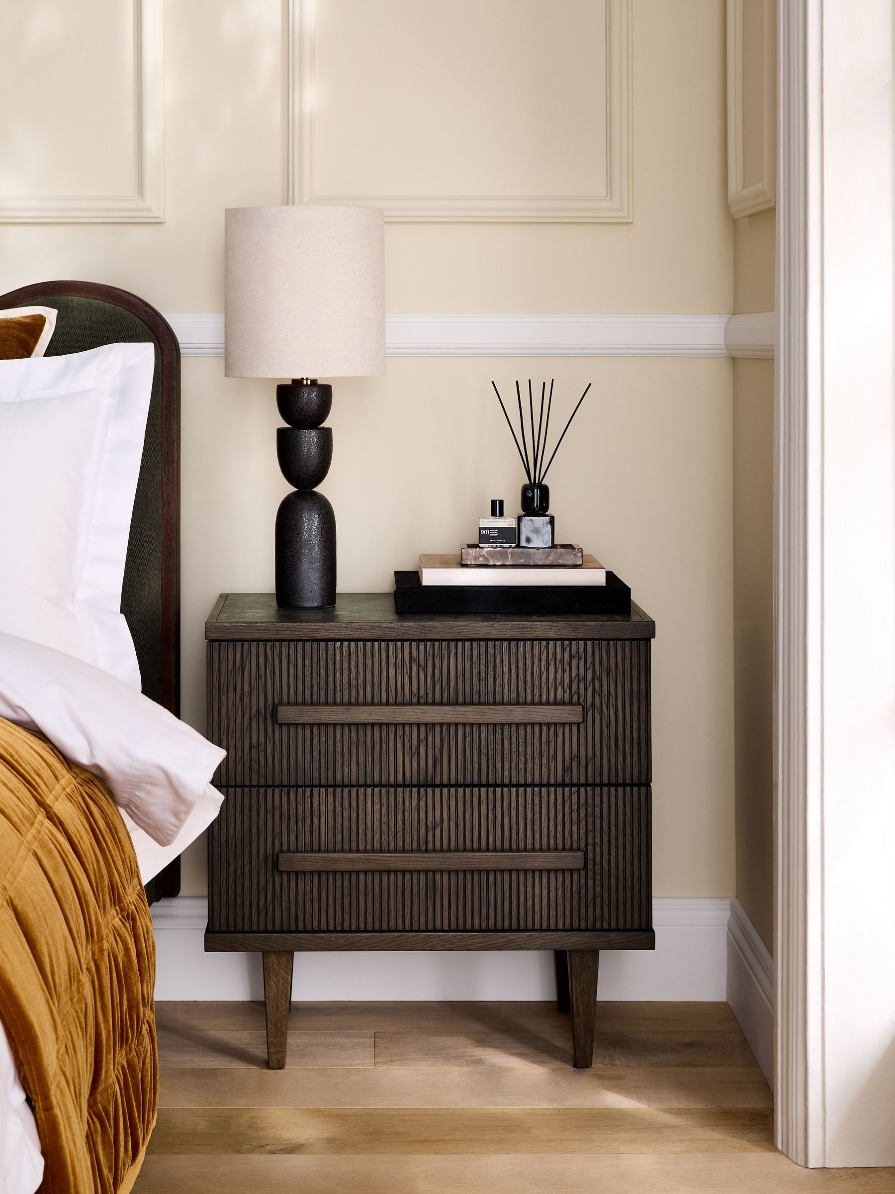 Next Brunswick 2 Drawer Bedside Table