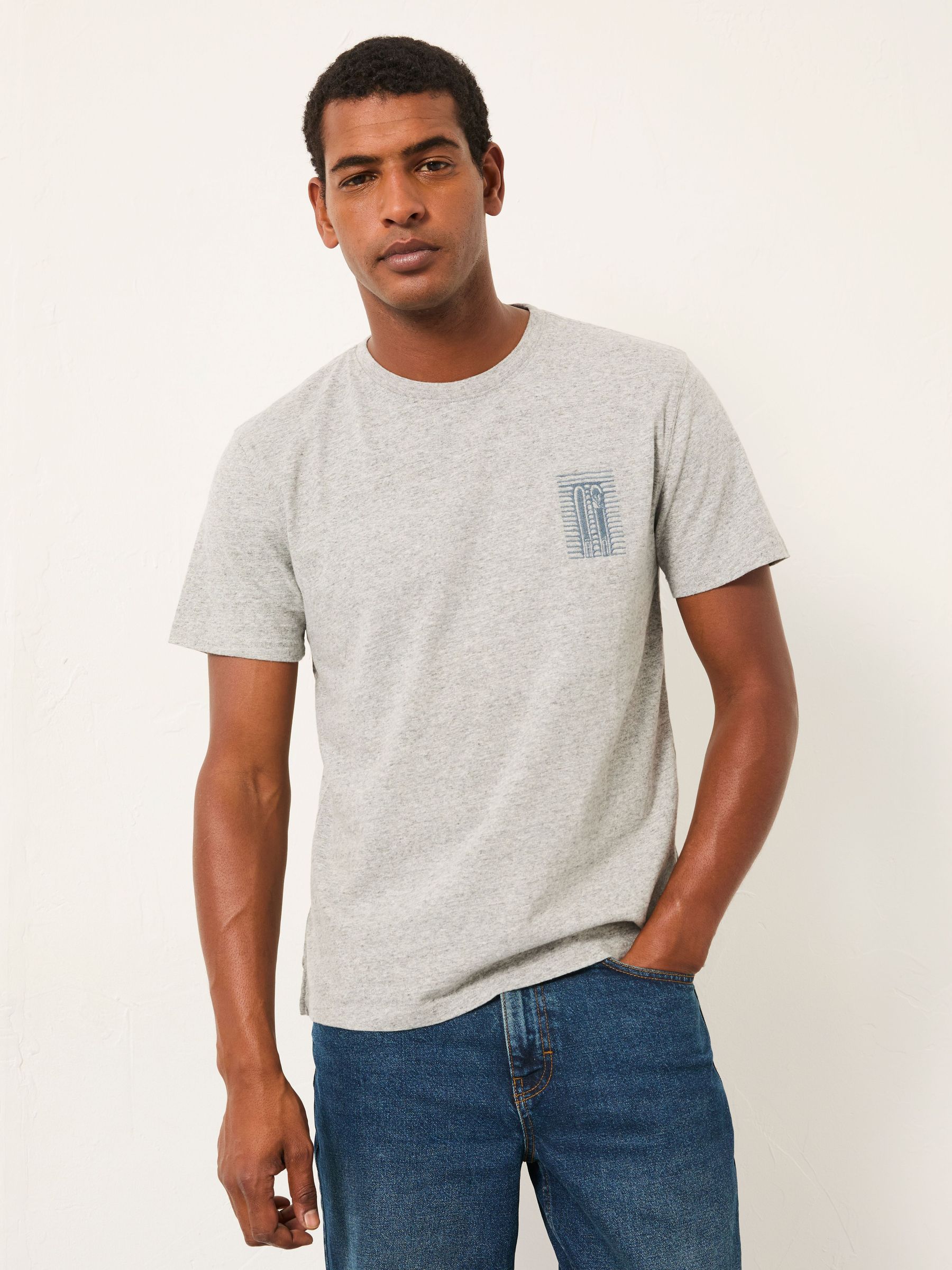 Light Grey First Up Last Off T-Shirt (H17044) | £28