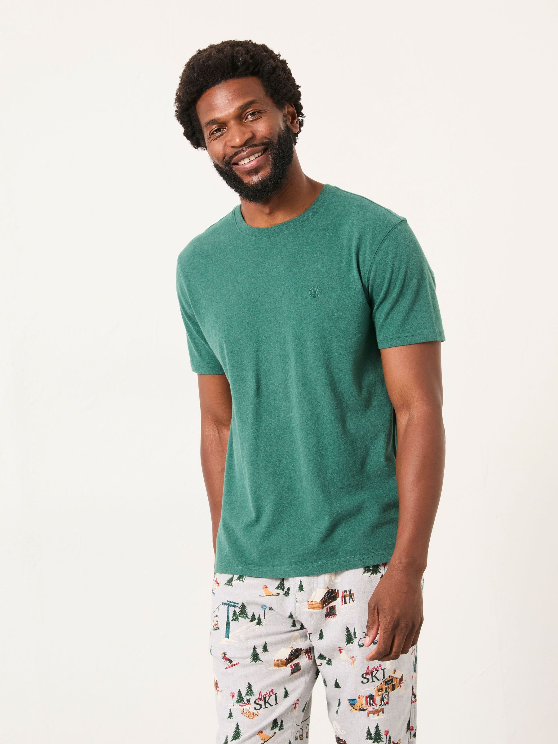 Lulworth Mid Green Short Sleeve T-Shirt (H17051) | £22.50