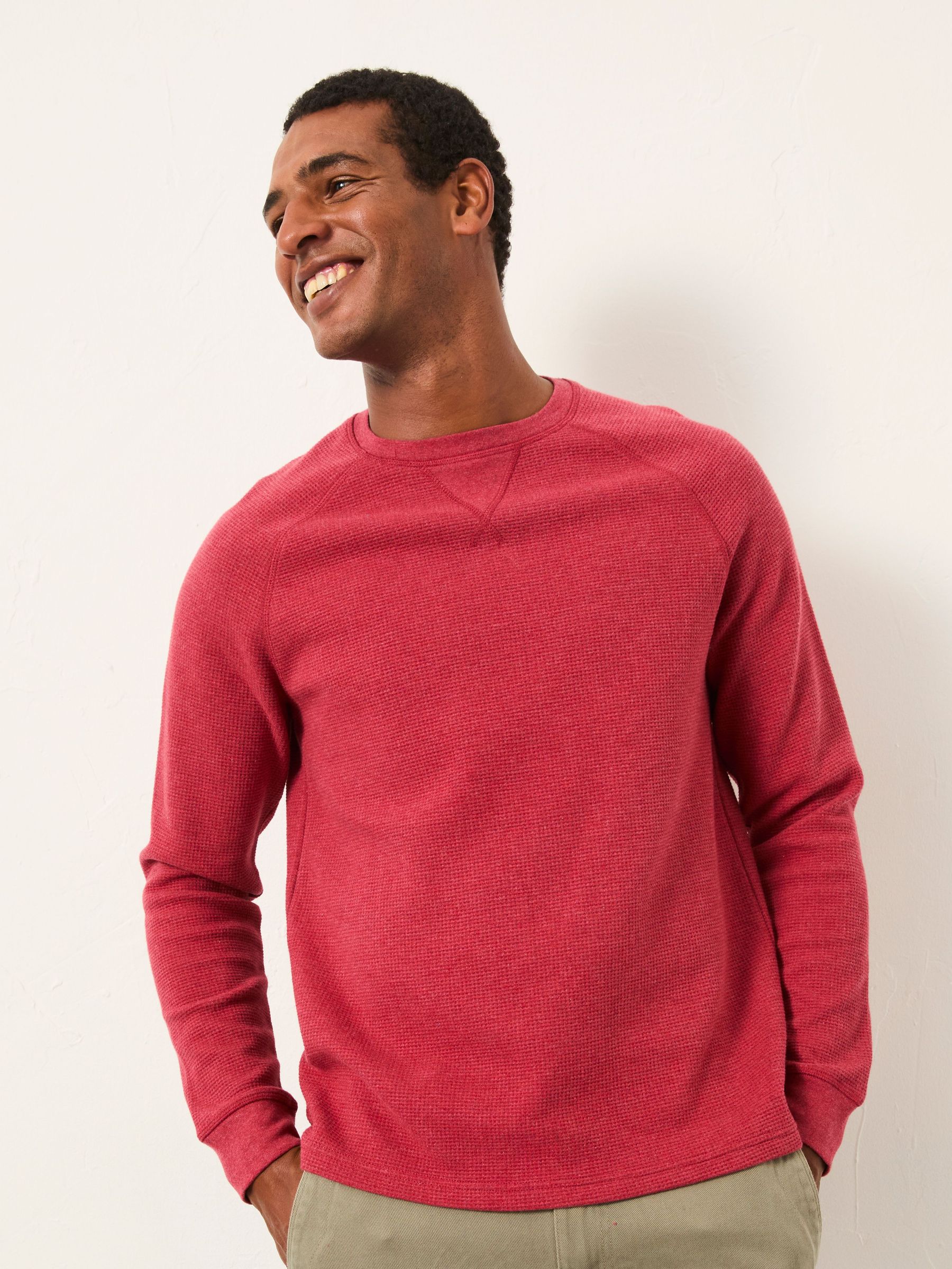 Whistler Red Waffle Crew (H17053) | £45