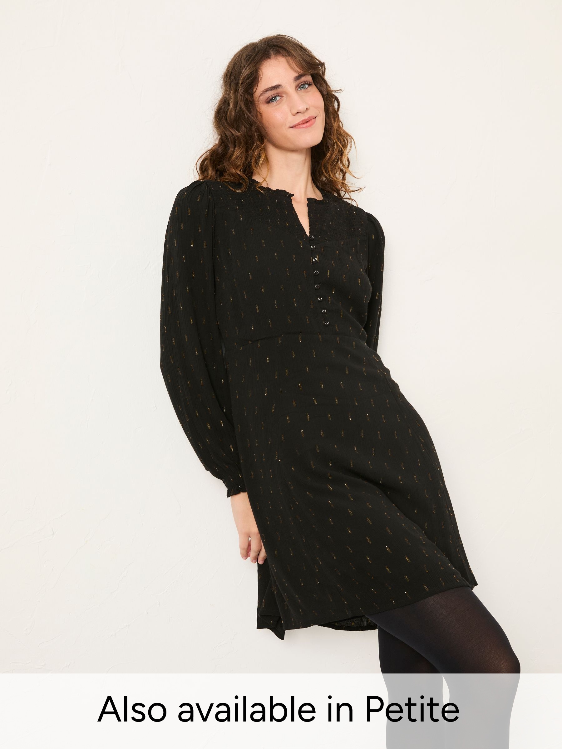 Jesse Black Regular Metallic Dress (H17071) | £69