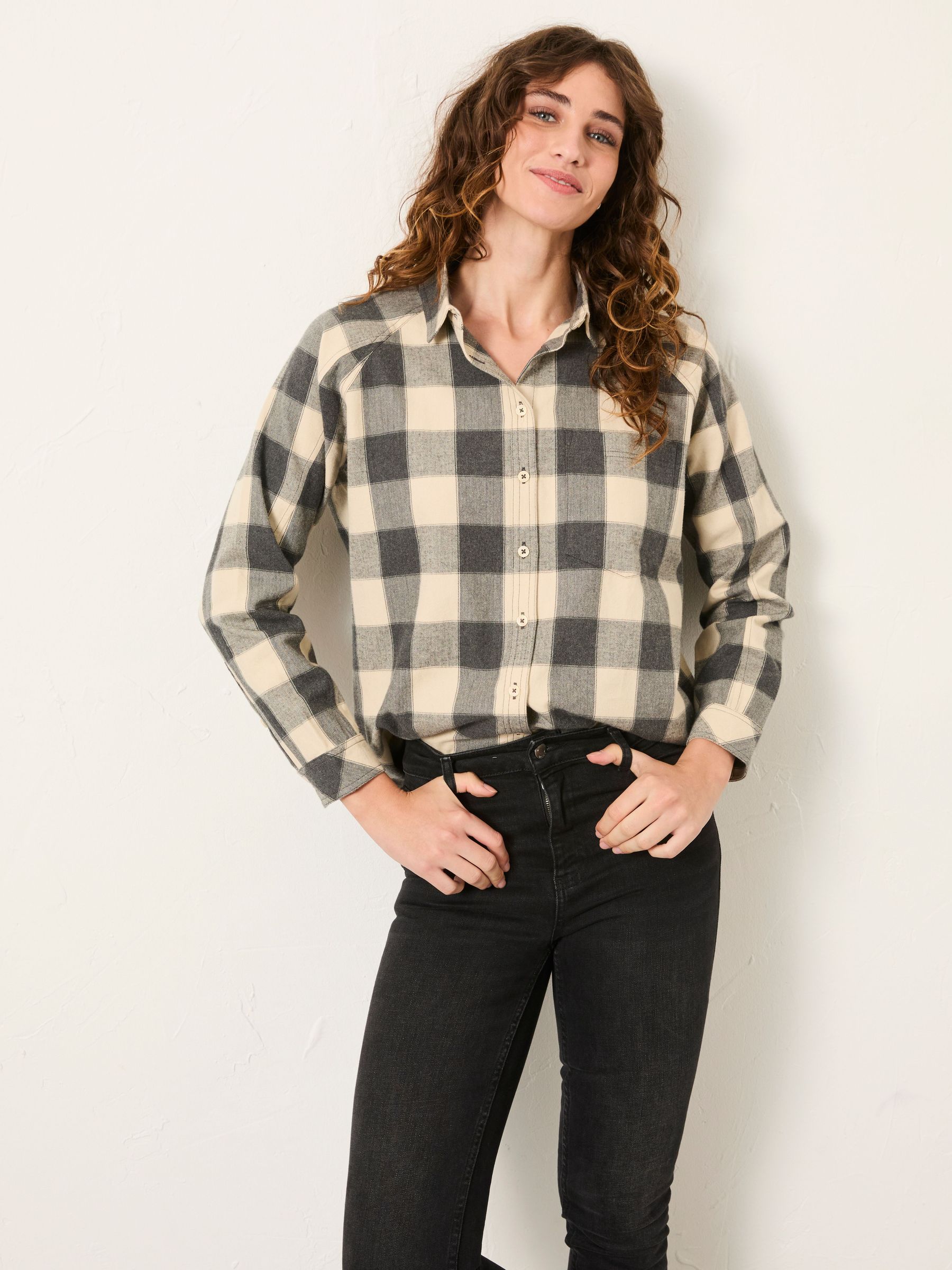 Bessie Grey Check Shirt (H17103) | £49.50