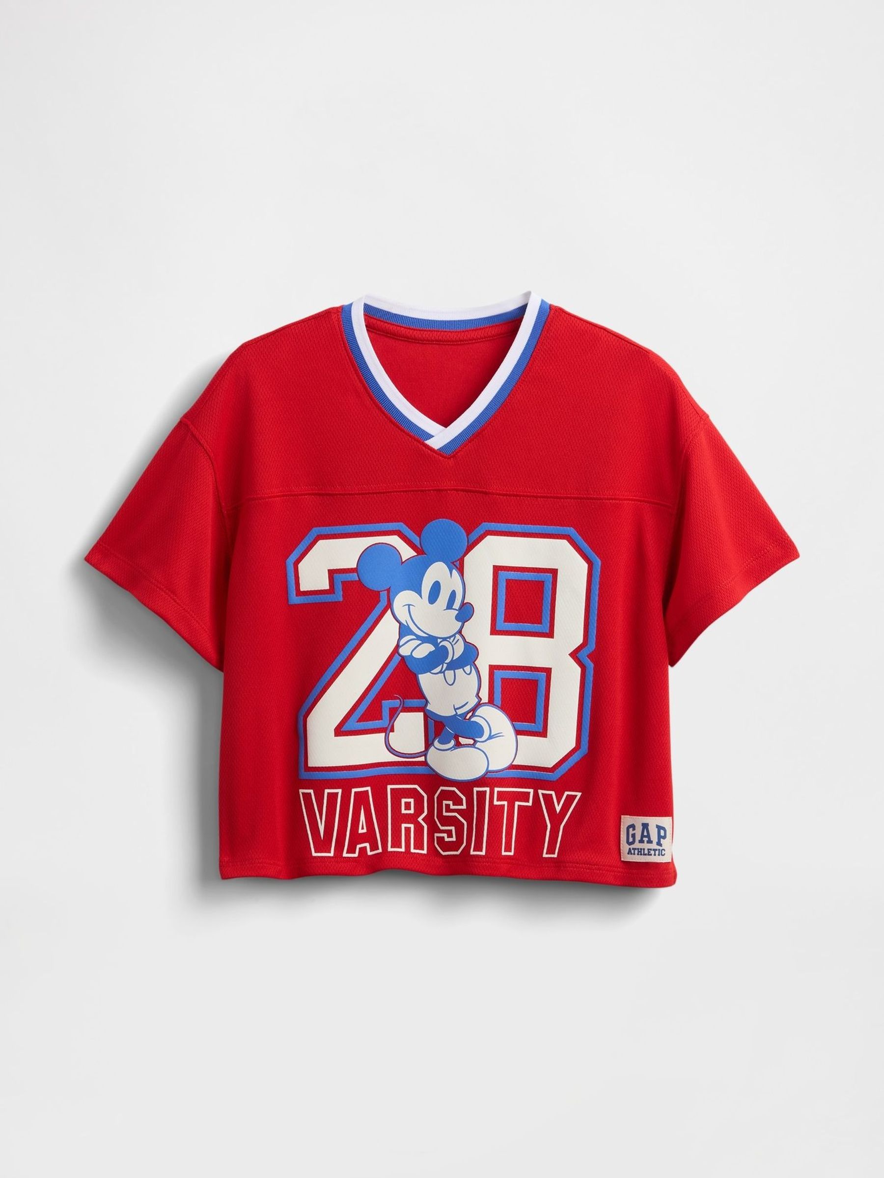 Red Mickey Mouse Disney Mesh Jersey Short Sleeve T-Shirt (6mths-5yrs) (H17269) | £20