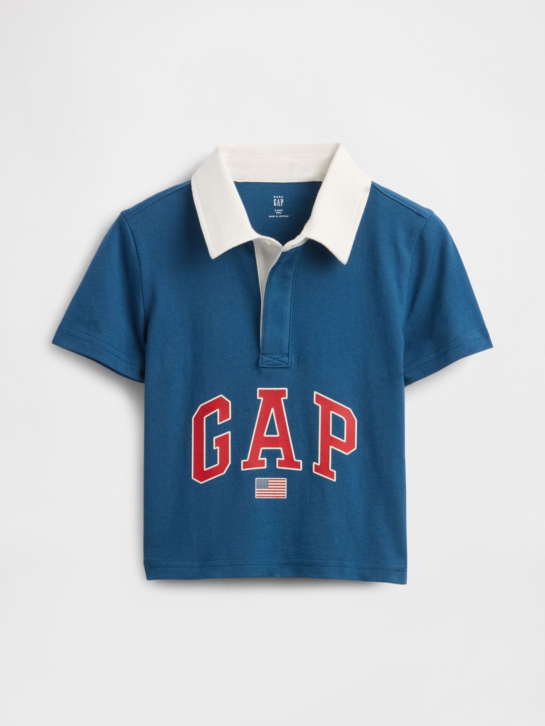 Blue Logo Pique Polo Short Sleeve Shirt (6mths-5yrs) (H17272) | £10