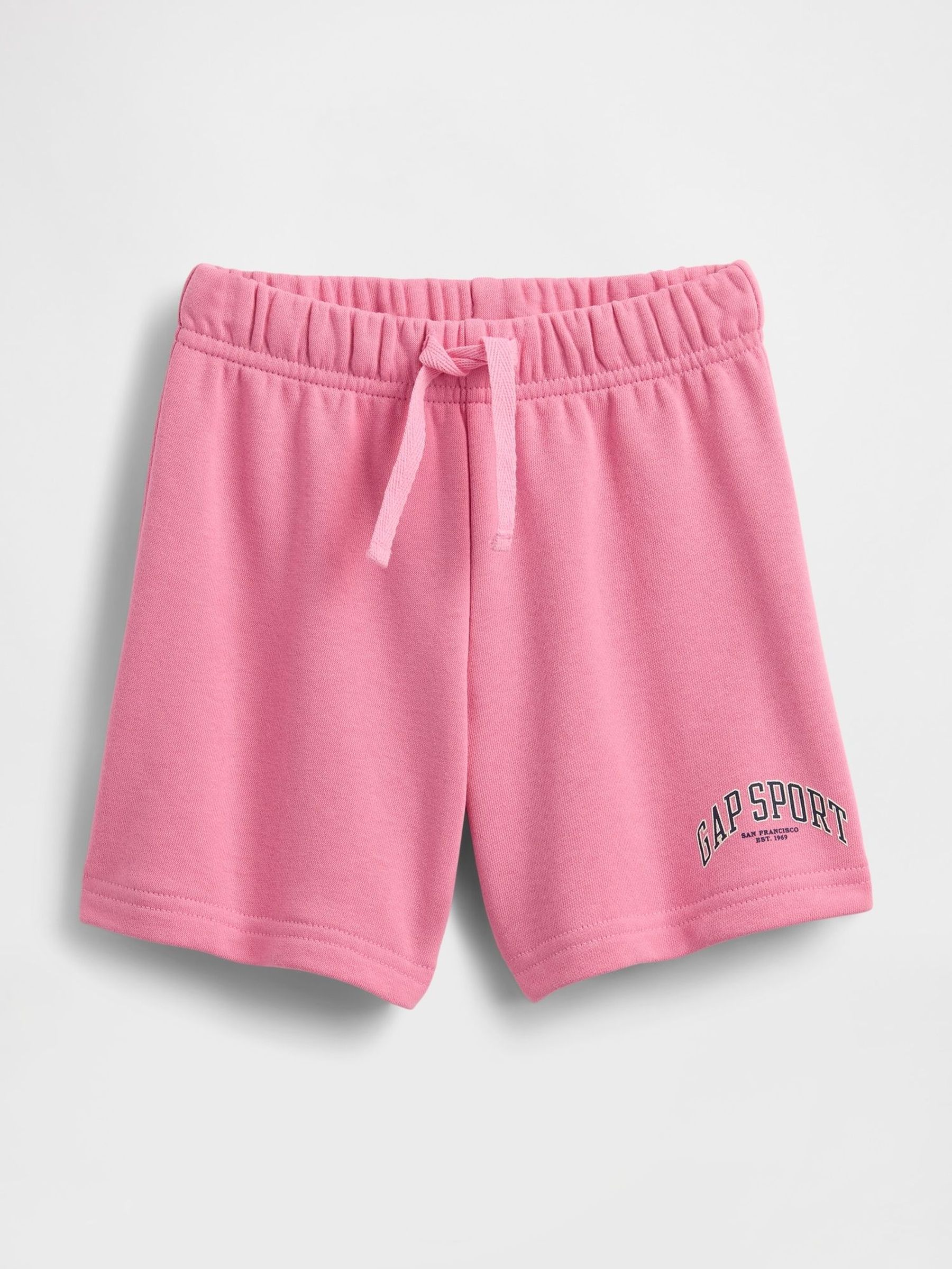 Pink Logo Fleece-Lined Pull On Shorts (6mths-5yrs) (H17279) | £12