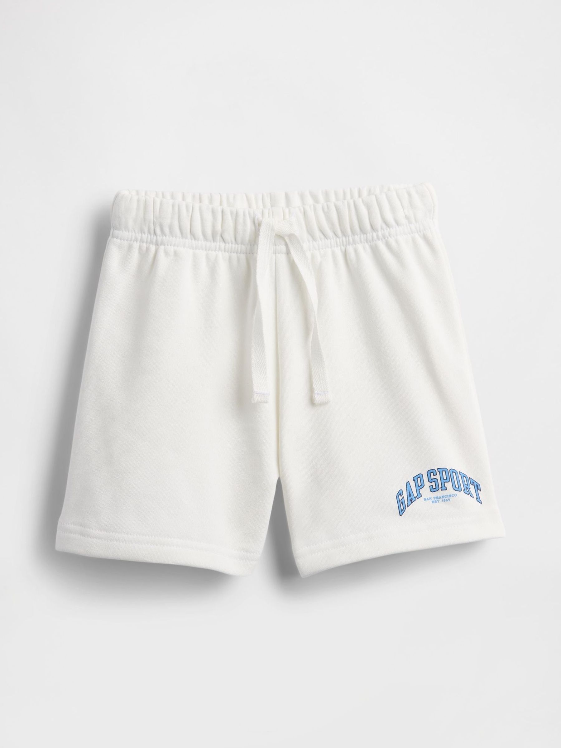 White Logo Fleece-Lined Pull On Shorts (6mths-5yrs) (H17283) | £12