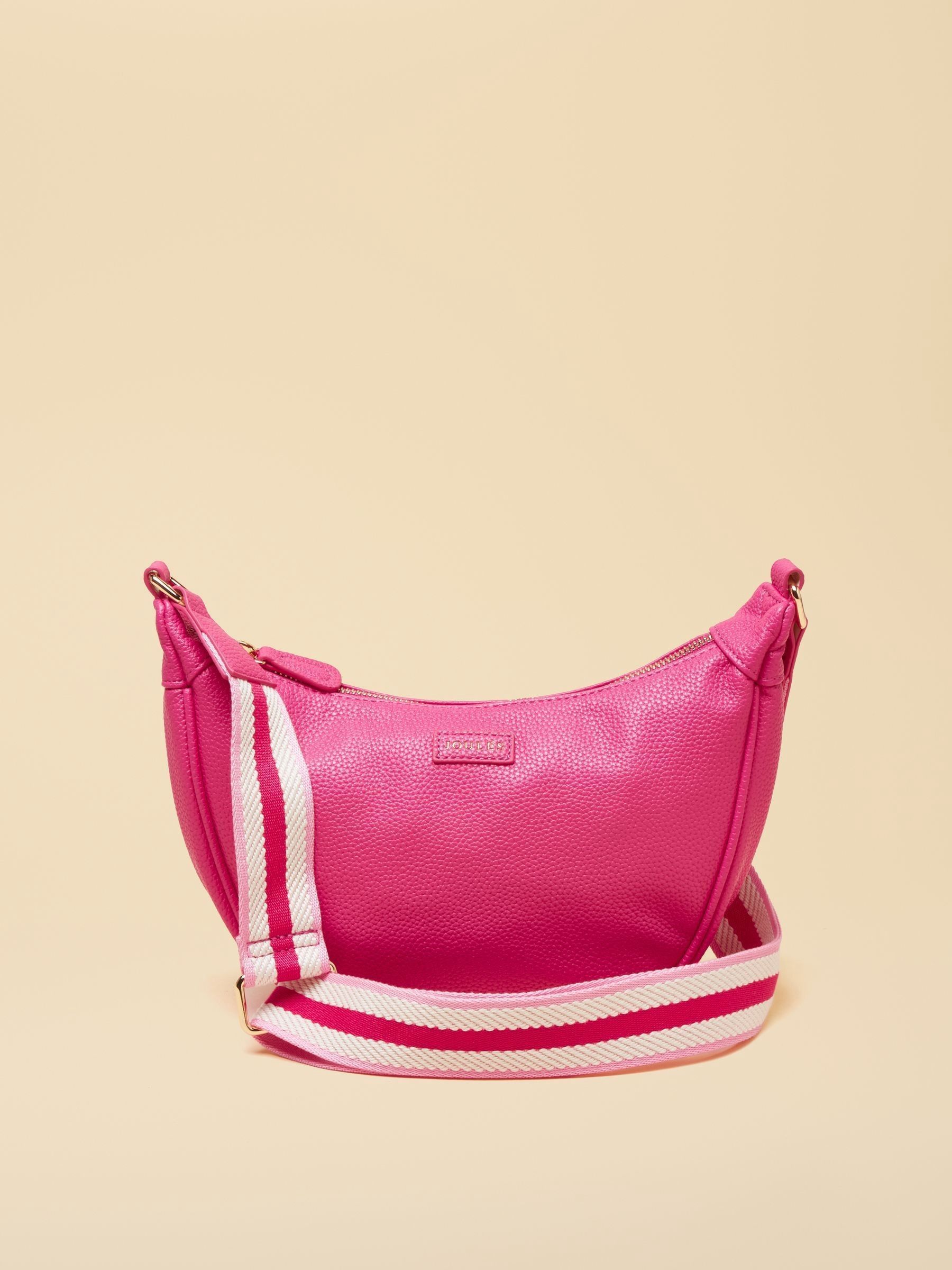 Jade Pink Half Moon Adjustable Cross Body Bag (H17308) | £39