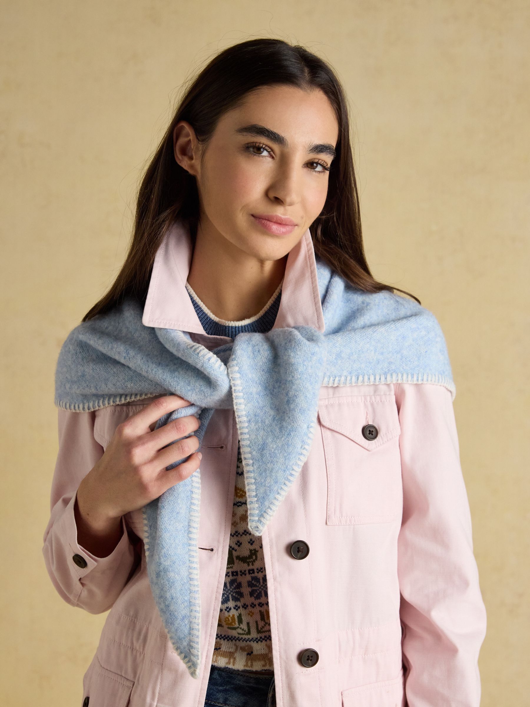 Kendra Blue Triangle Scarf (H17318) | £19