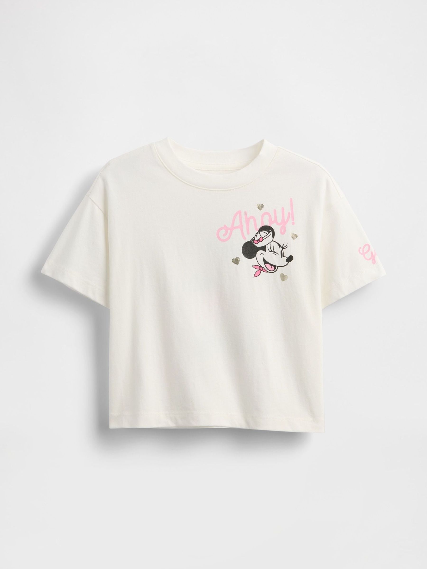 White Minnie Mouse Disney Relaxed Graphic Short Sleeve T-Shirt (6mths-5yrs) (H17361) | £18