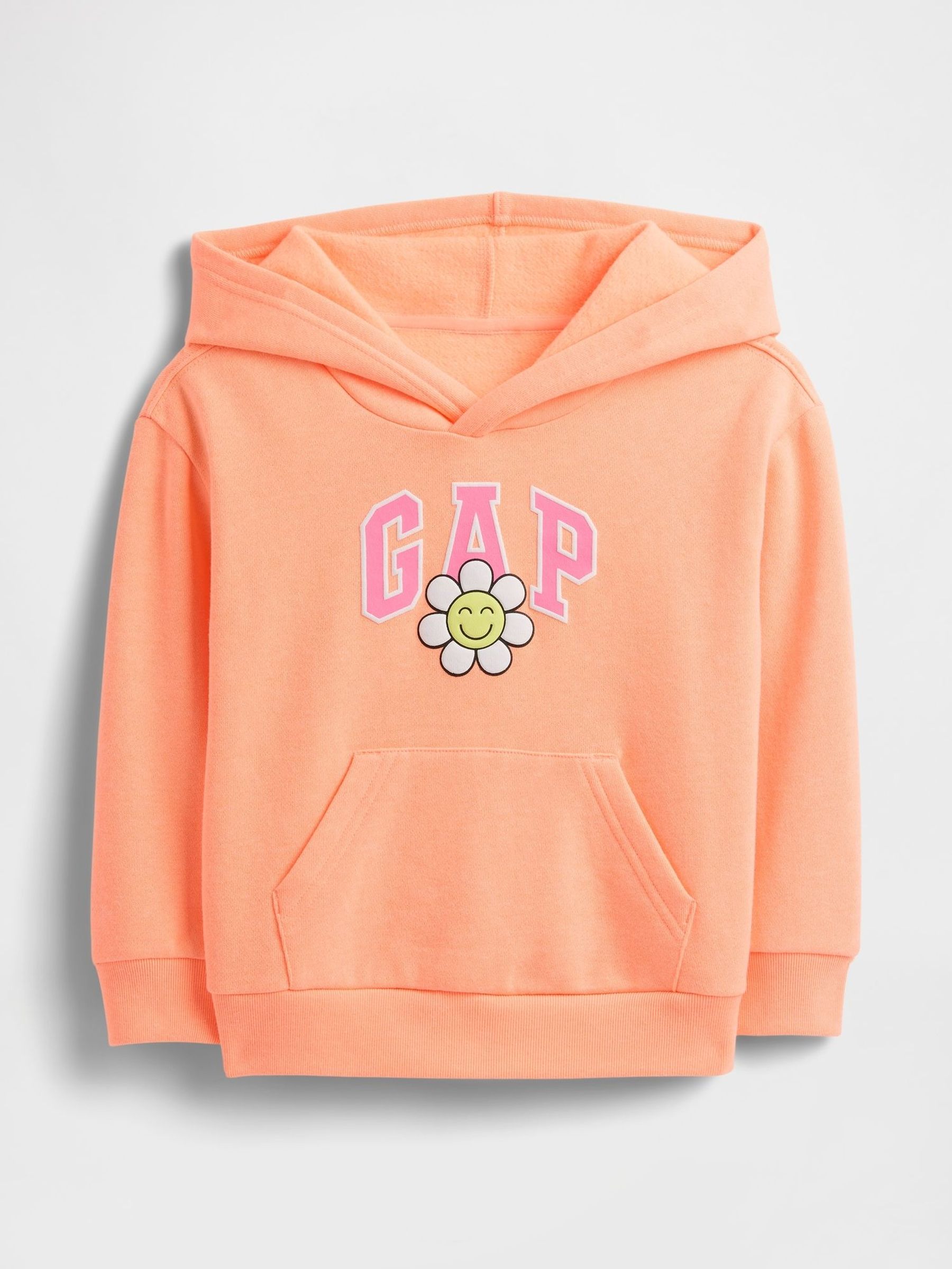 Orange Floral Logo Hoodie (6mths-5yrs) (H17367) | £18