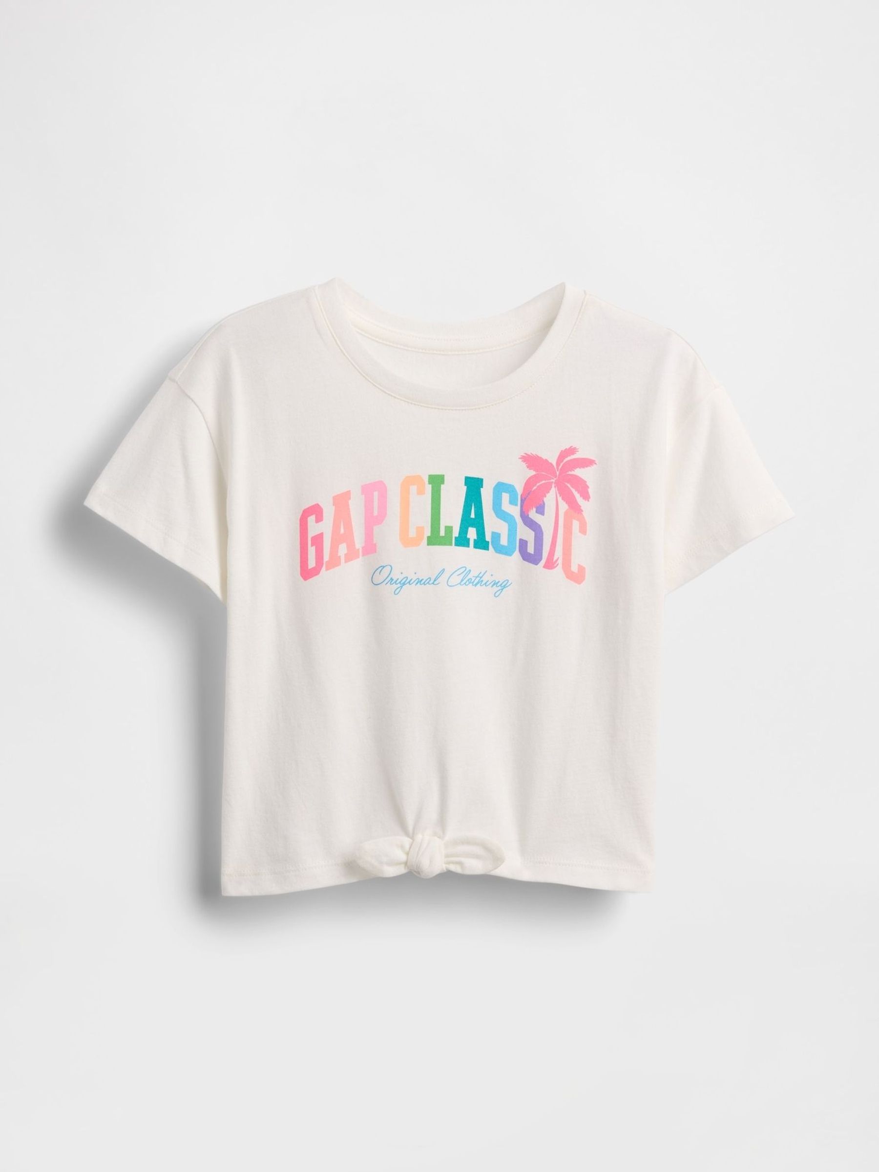 White Relaxed Knot-Tie Graphic Short Sleeve T-Shirt (6mths-5yrs) (H17375) | £14