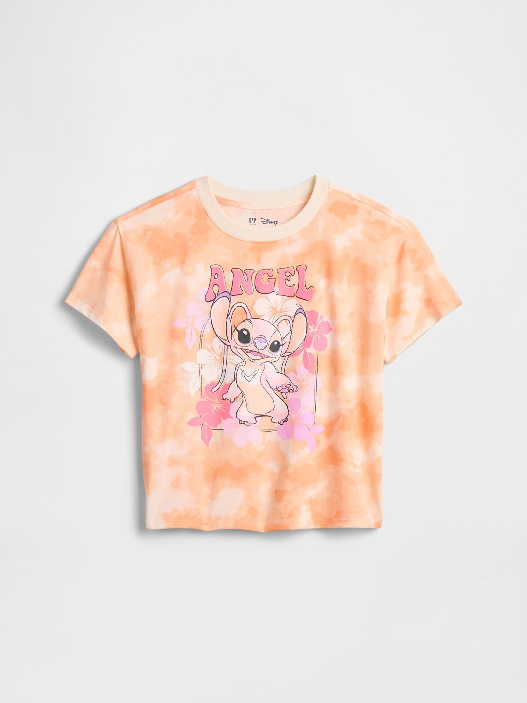 Orange Lilo & Stitch Disney Graphic Crew Neck Short Sleeve T-Shirt (4-13yrs) (H17903) | £16
