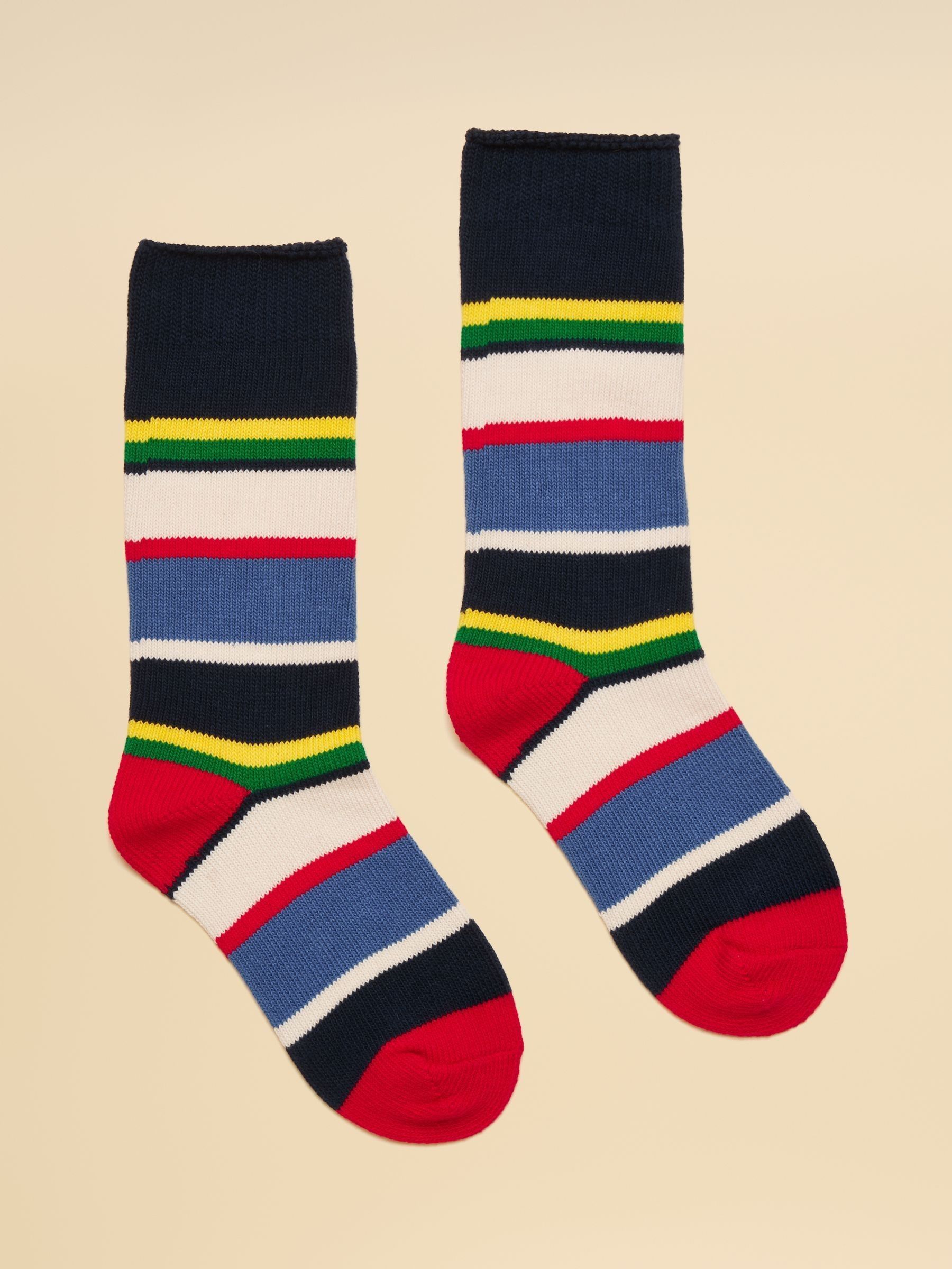 Kids' Wader Navy Multi Welly Sock (H20692) | £6.95