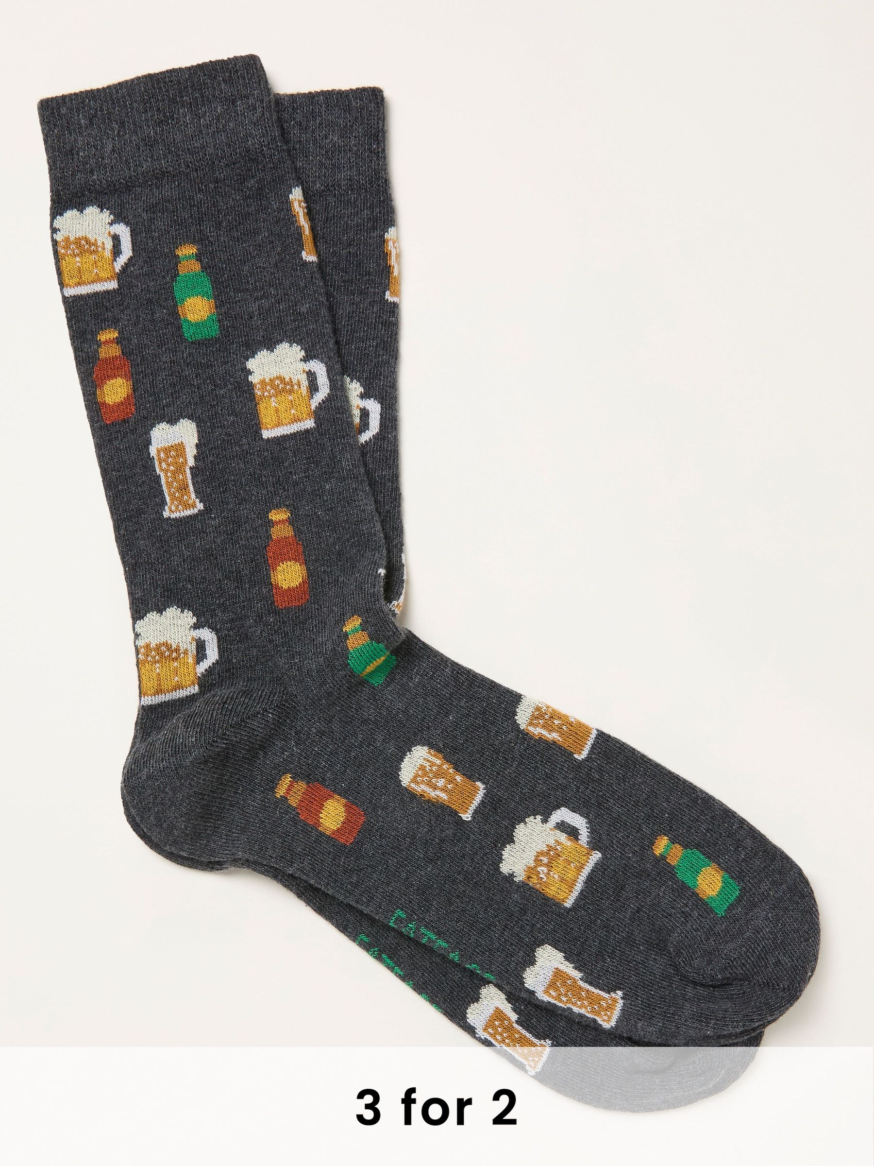 Charcoal Grey Sheep Socks (H21182) | £7.50