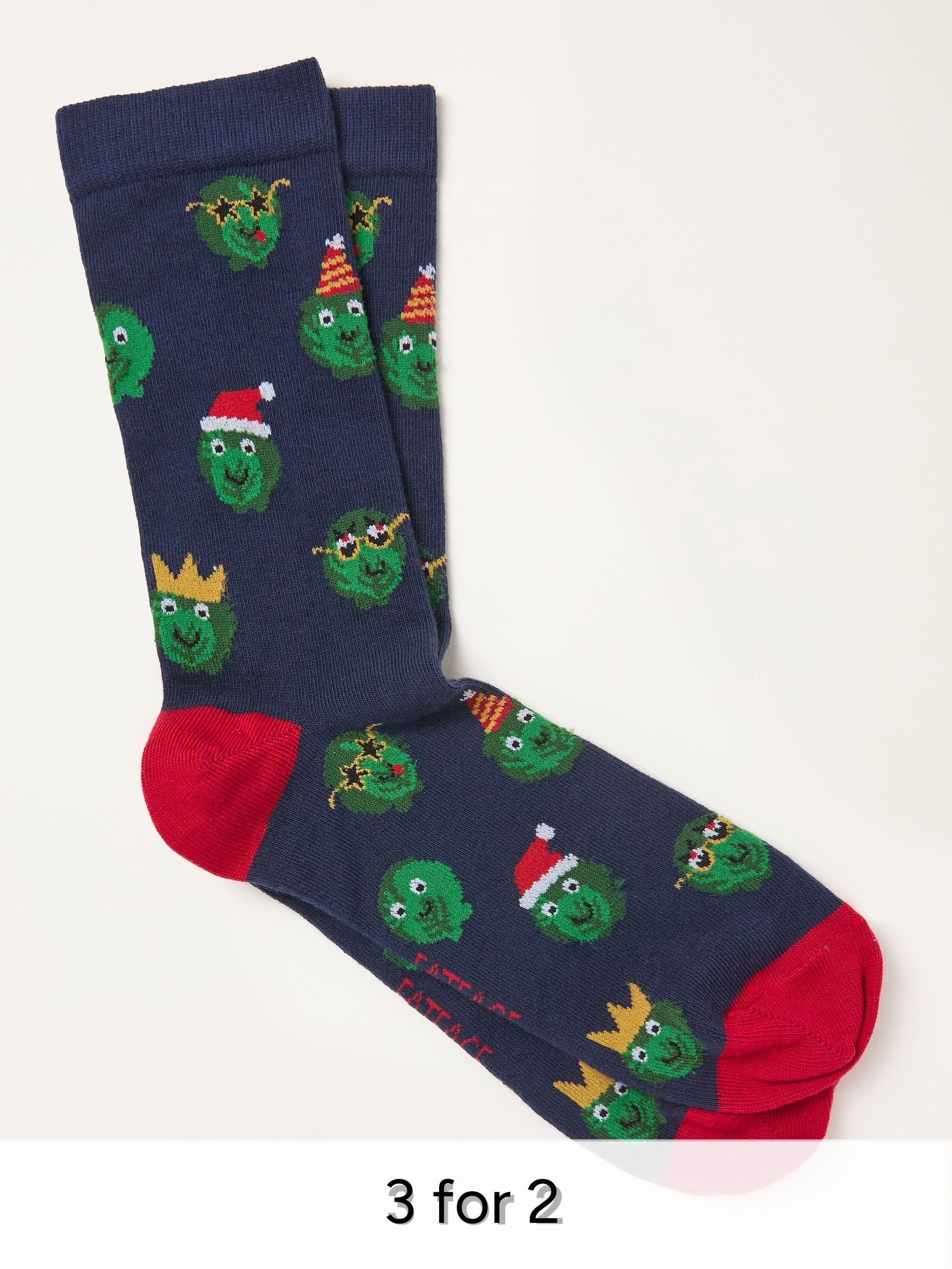 Navy Sprout Socks (H21201) | £7.50